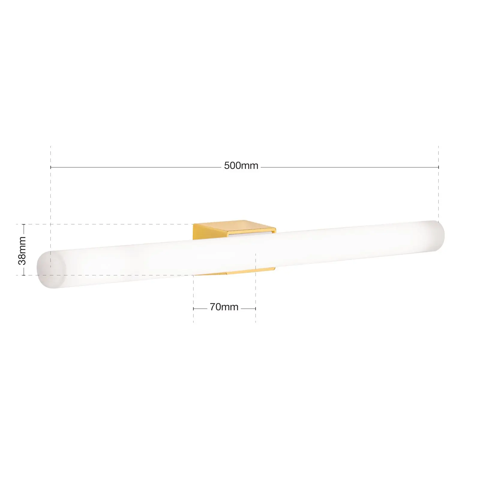 LED zidna lampa VISAGIST, mesing - 7