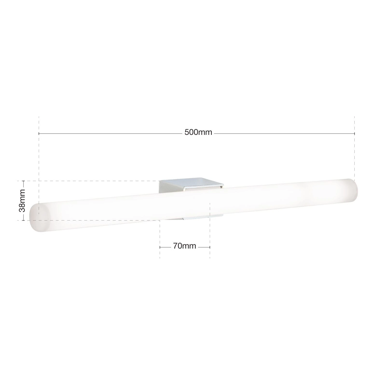 LED zidna lampa VISAGIST, hrom - 7