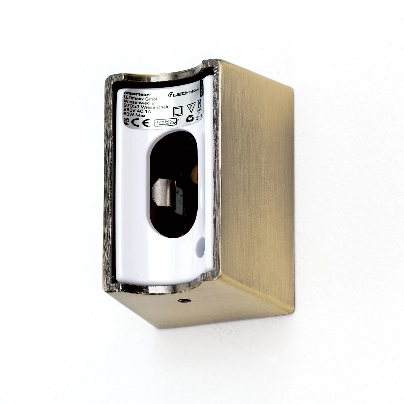 LED zidna lampa VISAGIST, Antik mesing - 6