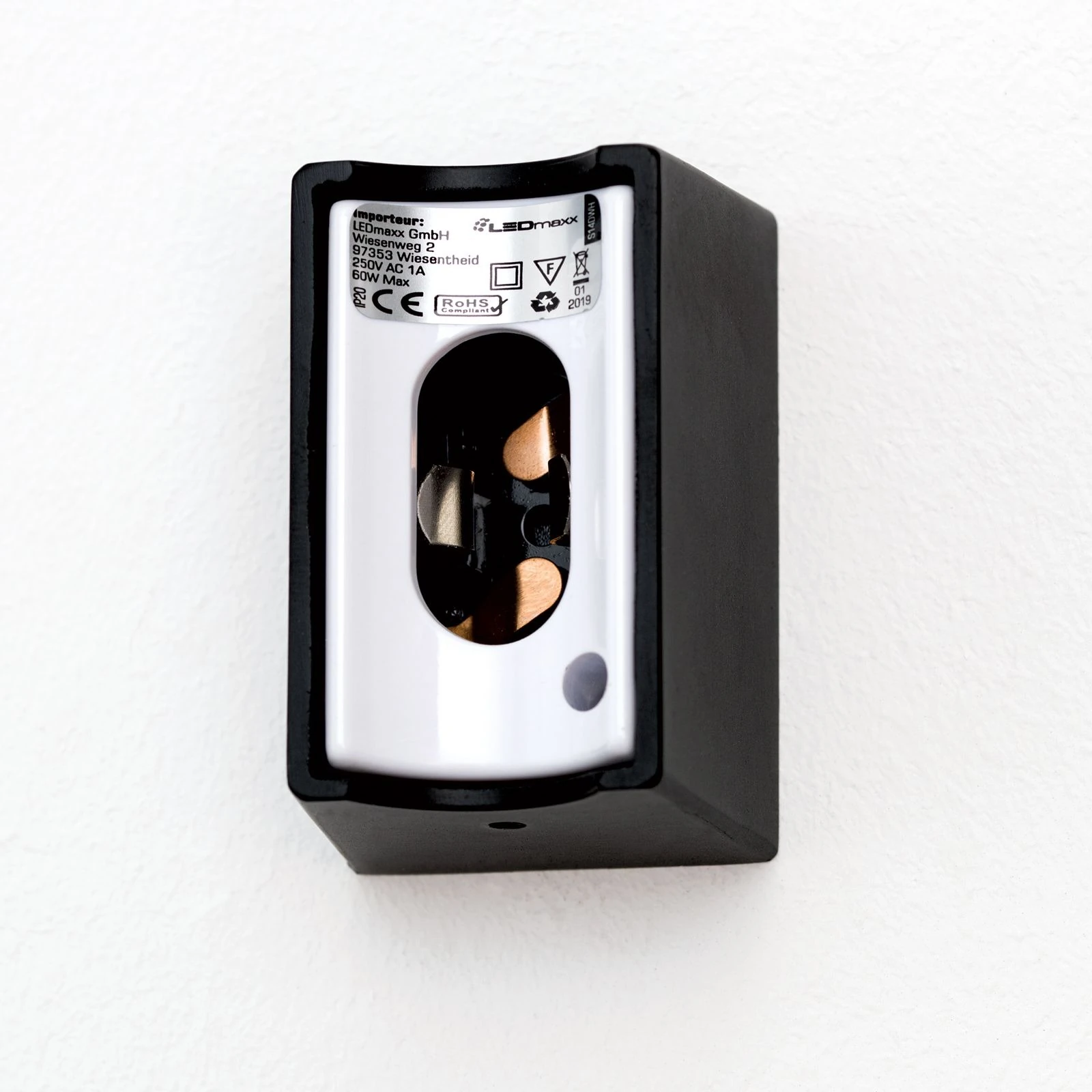 LED zidna lampa VISAGIST, crna - 6