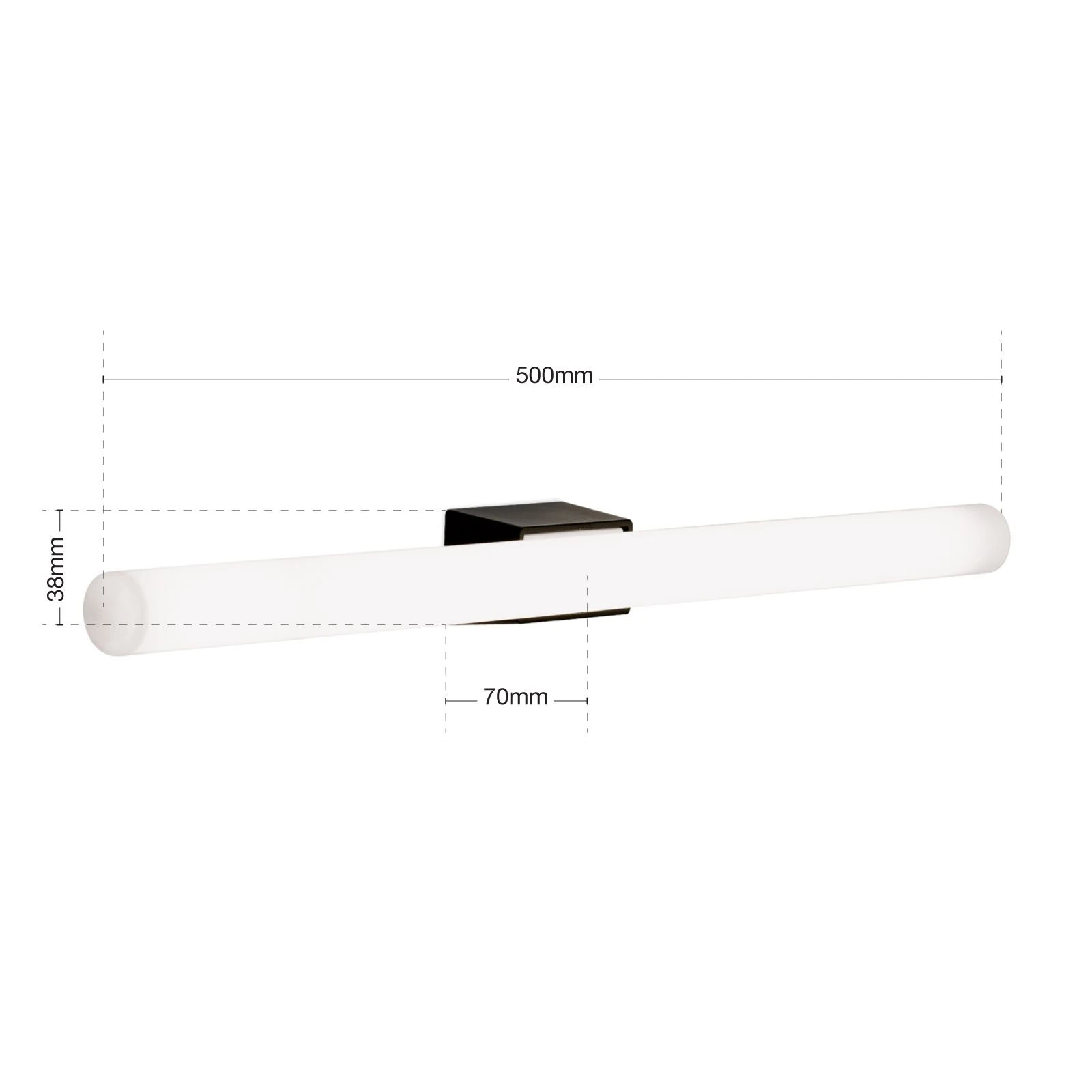 LED zidna lampa VISAGIST, crna - 7
