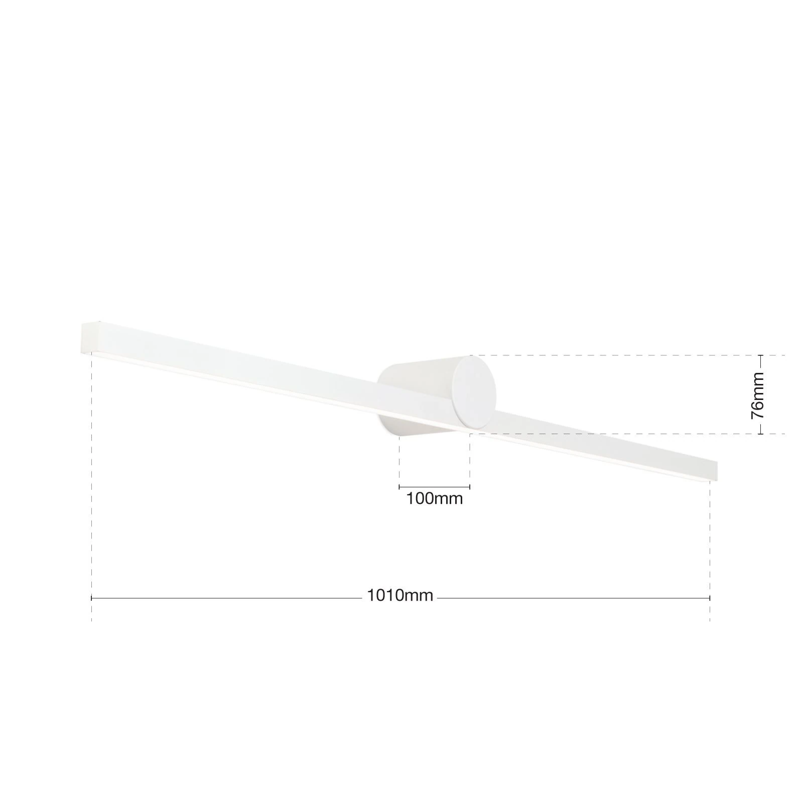 LED zidna lampa BEAUTY, bela, 101 cm - 7