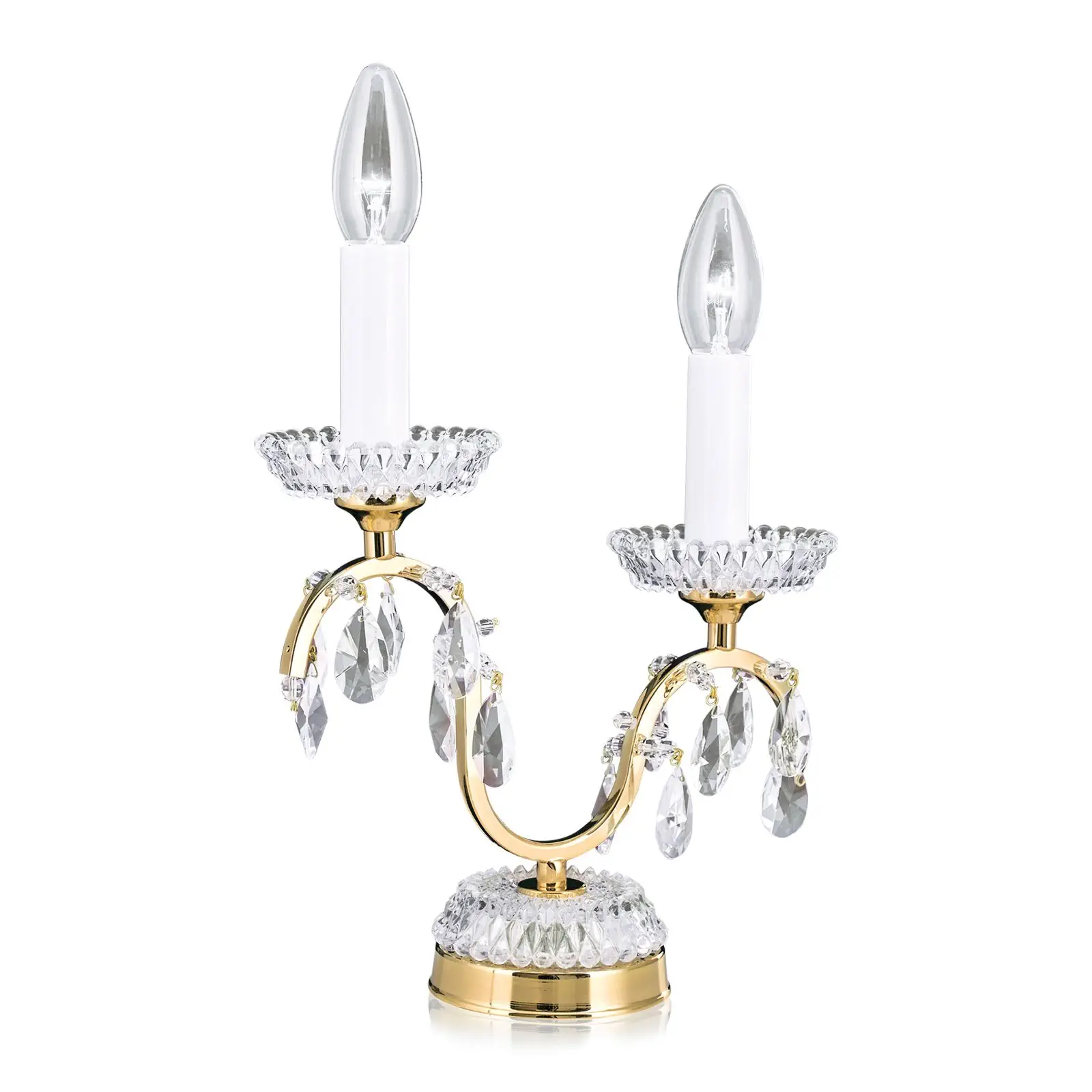 Stona lampa HIROHITO, 2 izvora svetla, zlatna - 4