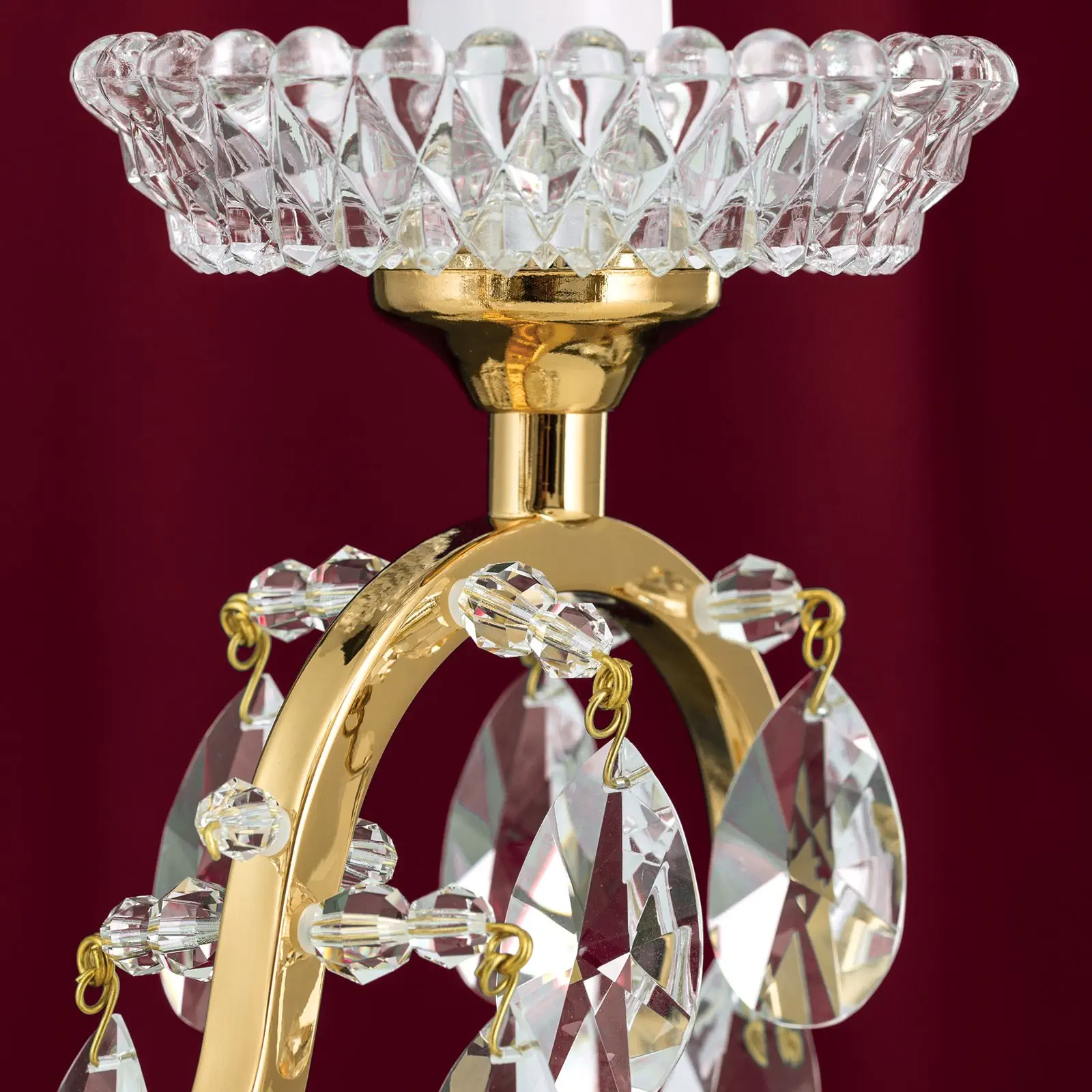 Stona lampa HIROHITO, 2 izvora svetla, zlatna - 6