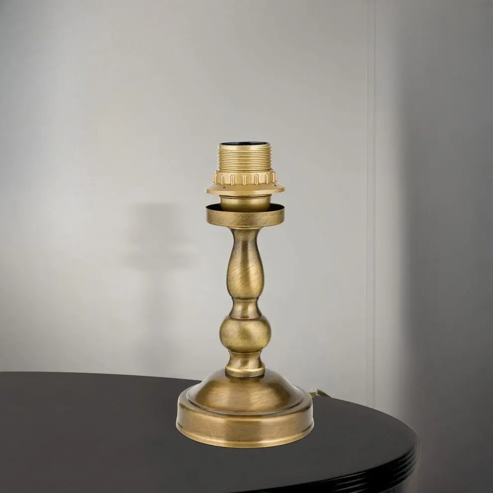 Postolje stone lampe FLÄMISCH, patina, bez abažura, visina 21 cm - 1