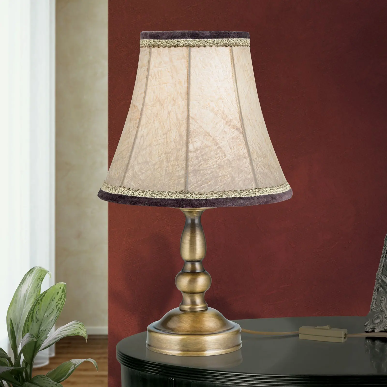 Stona lampa FLÄMISCH, patina, Ø 20 cm - 1