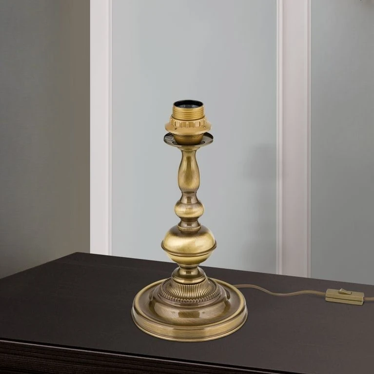 Postolje za stonu lampu FLÄMISCH, patina, bez abažura, visina 30 cm - 1