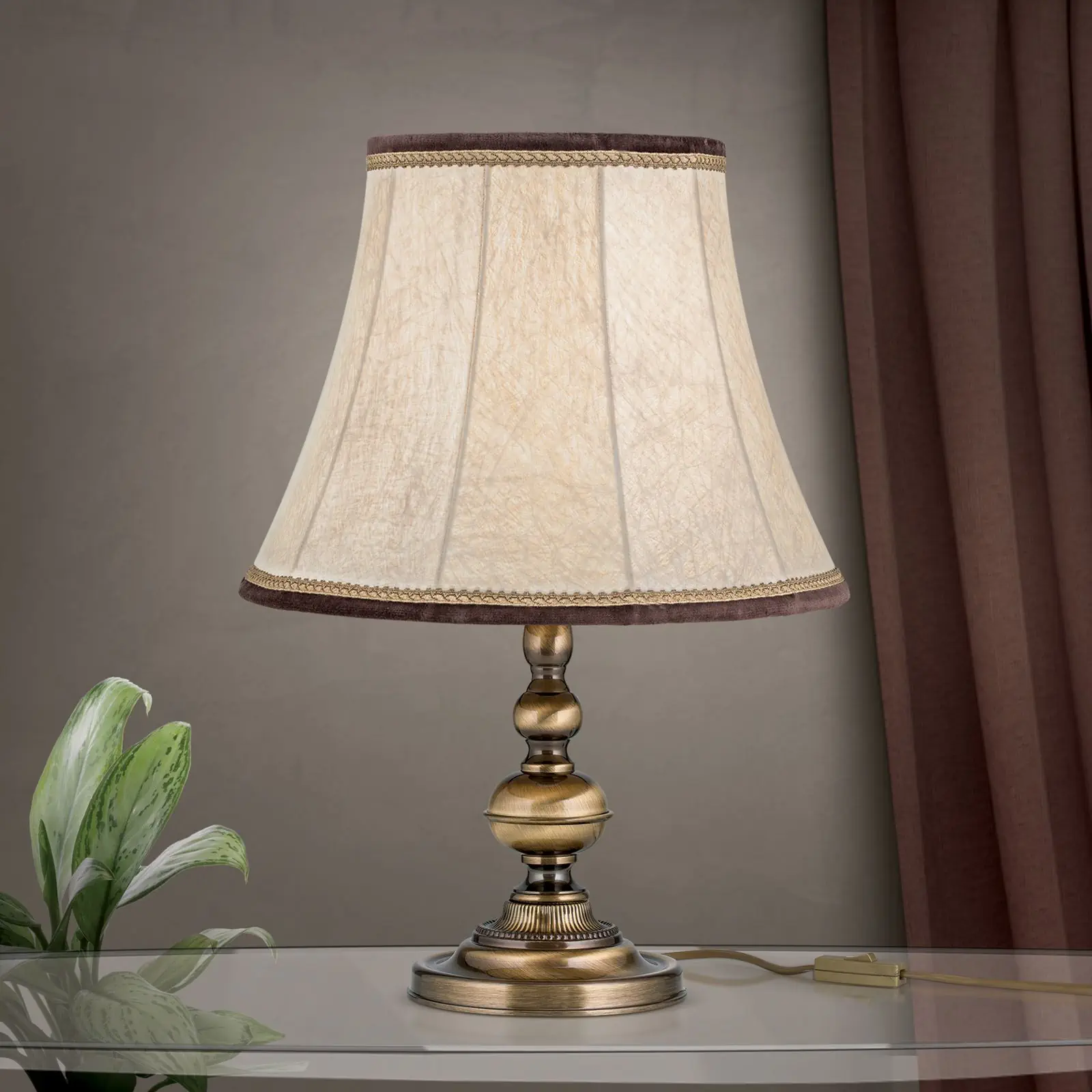 Stona lampa FLÄMISCH, patina, Ø 34 cm - 3