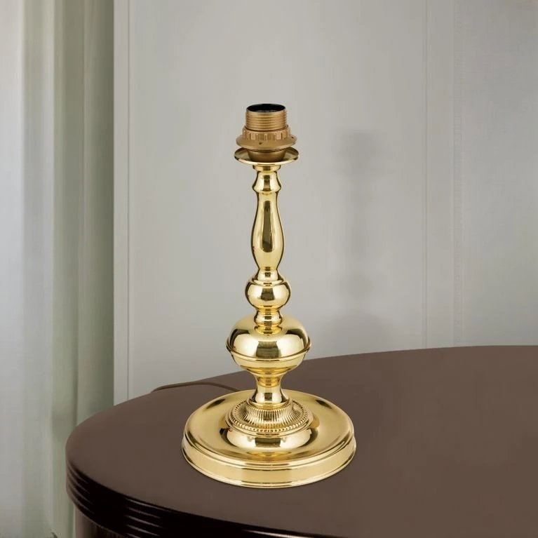 Postolje za stonu lampu FLÄMISCH, mesing, bez abažura, visina 39 cm - 1