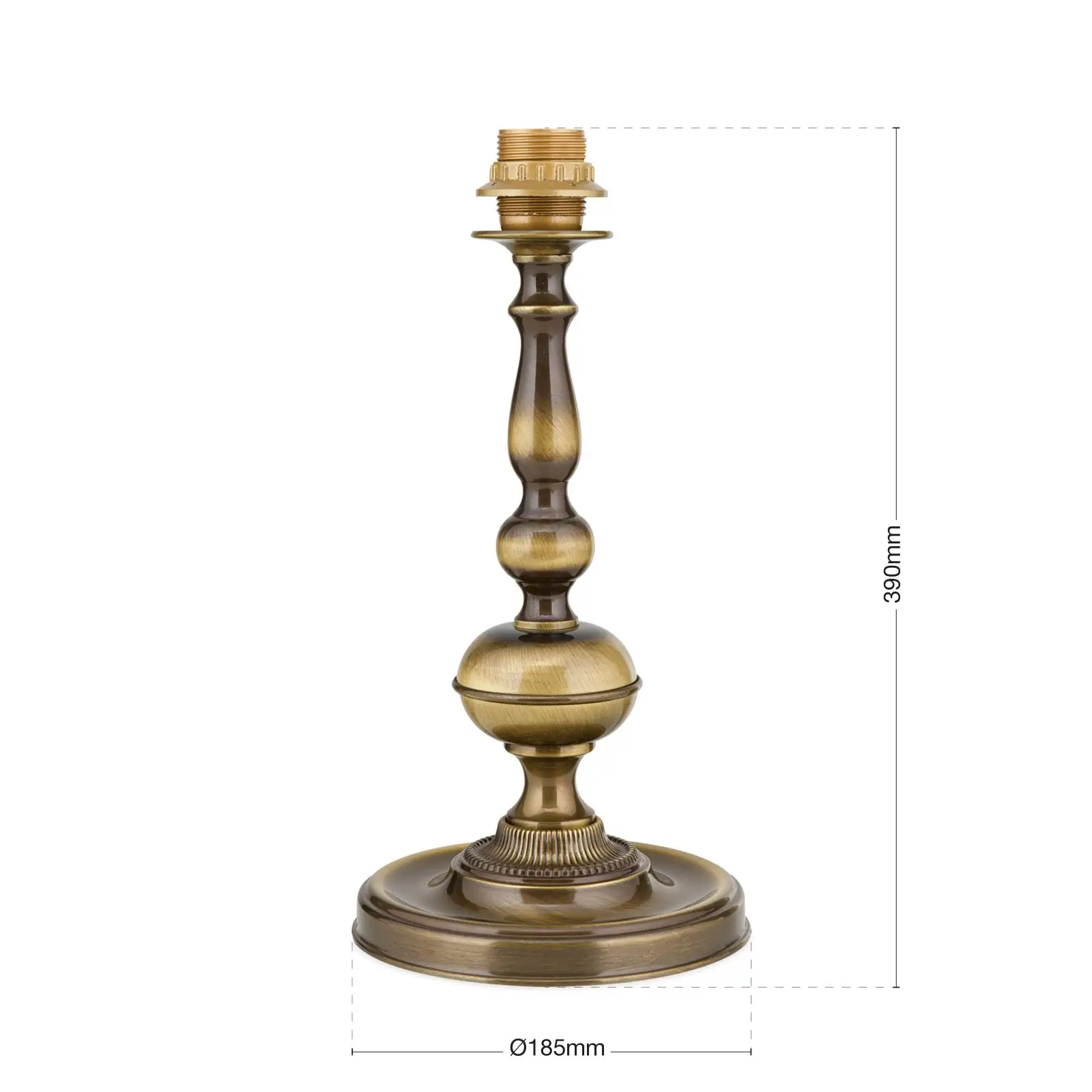 Postolje stone lampe FLÄMISCH, patina, bez abažura, visina 39 cm - 7