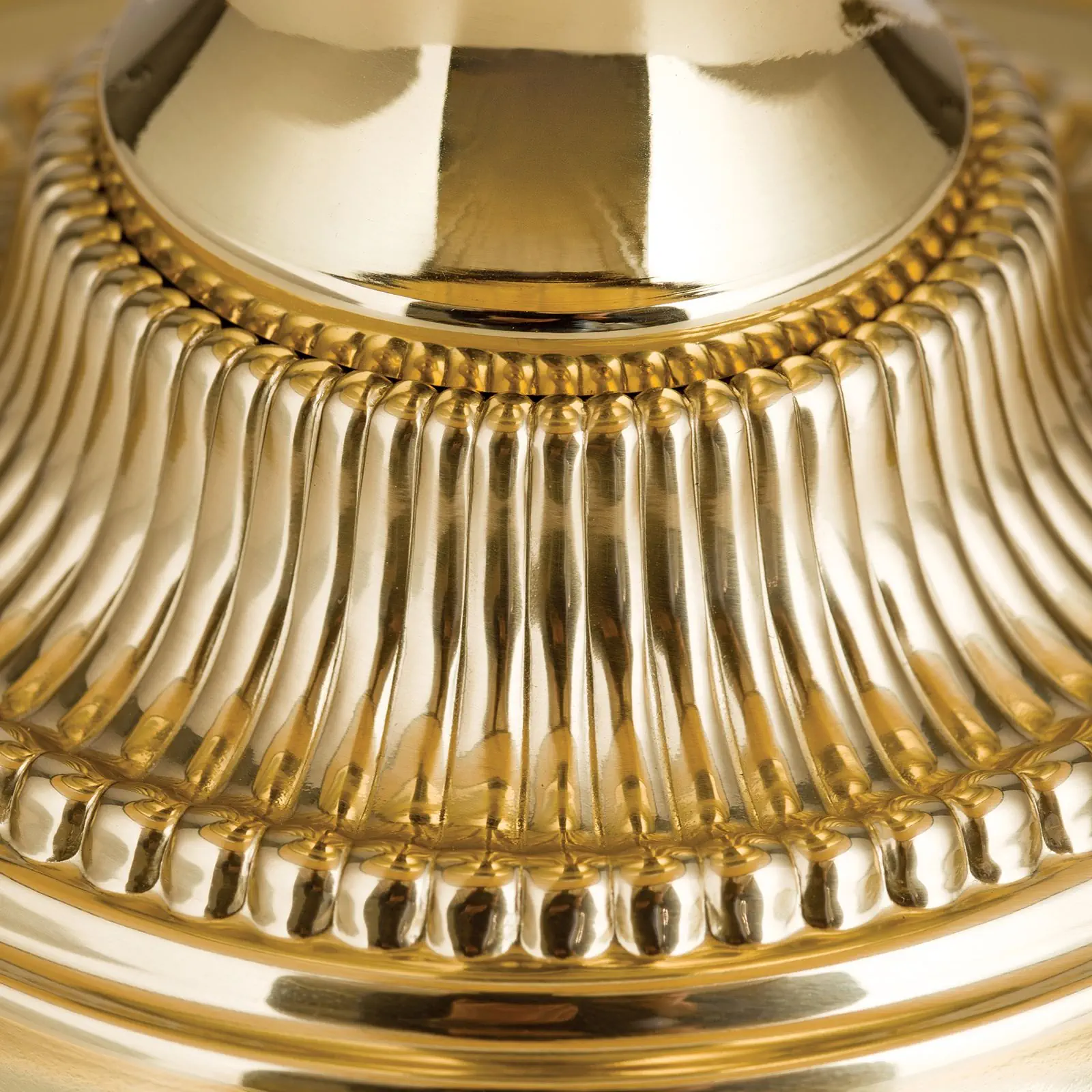 Stona lampa FLÄMISCH, sjajni mesing, Ø 40 cm - 3