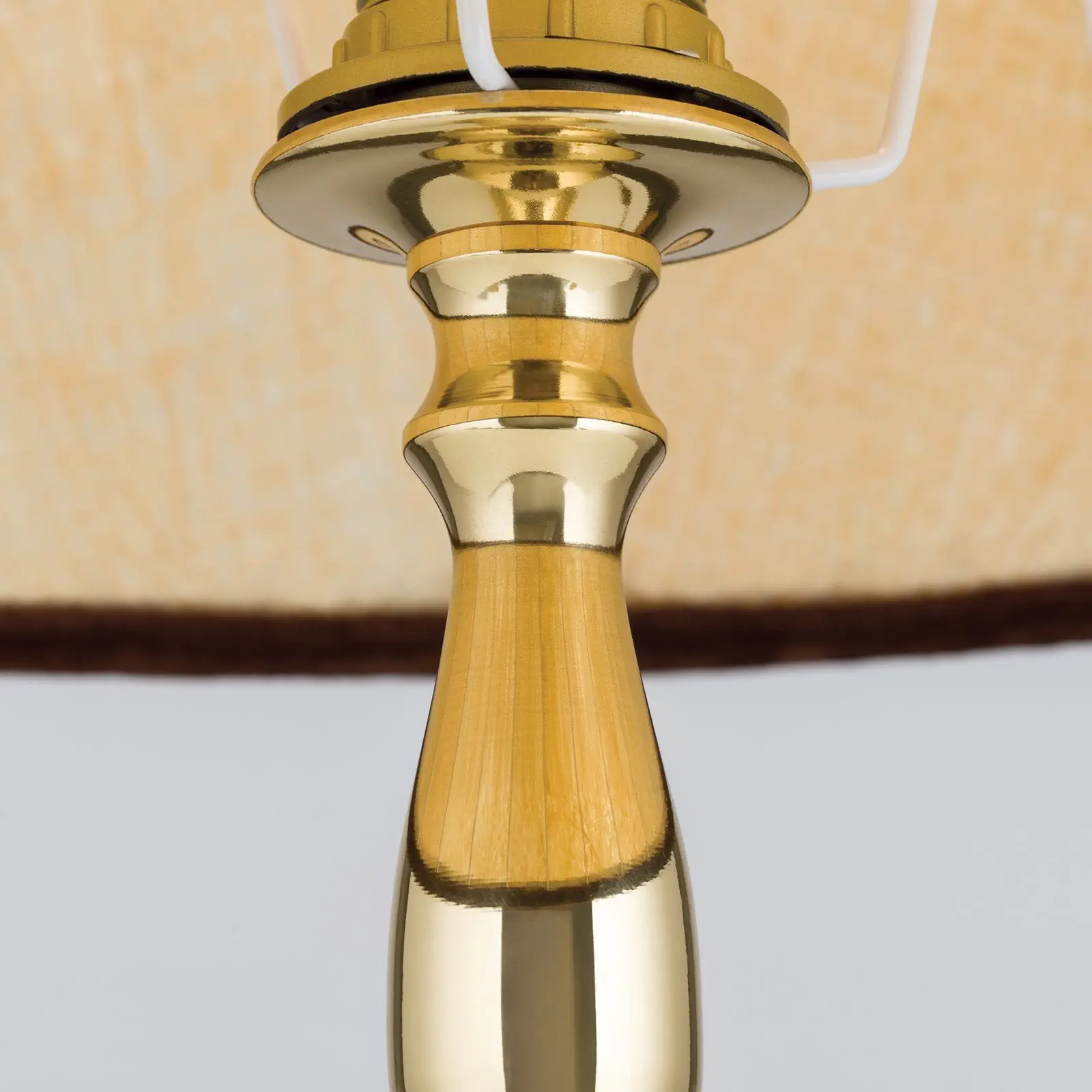 Stona lampa FLÄMISCH, sjajni mesing, Ø 40 cm - 4