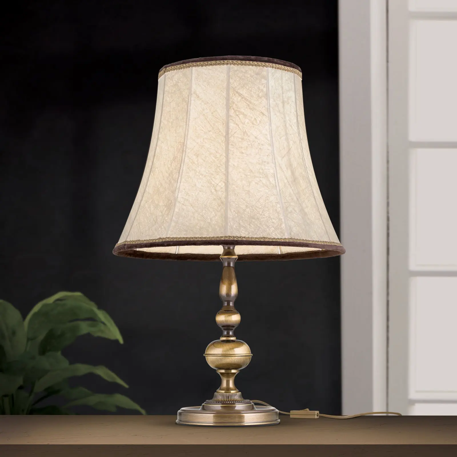 Stona lampa FLÄMISCH, patina, Ø 40 cm - 1