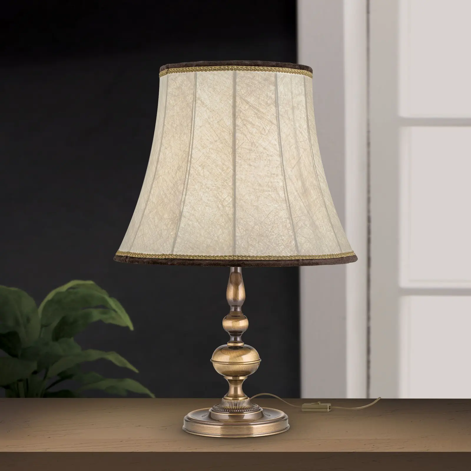 Stona lampa FLÄMISCH, patina, Ø 40 cm - 3