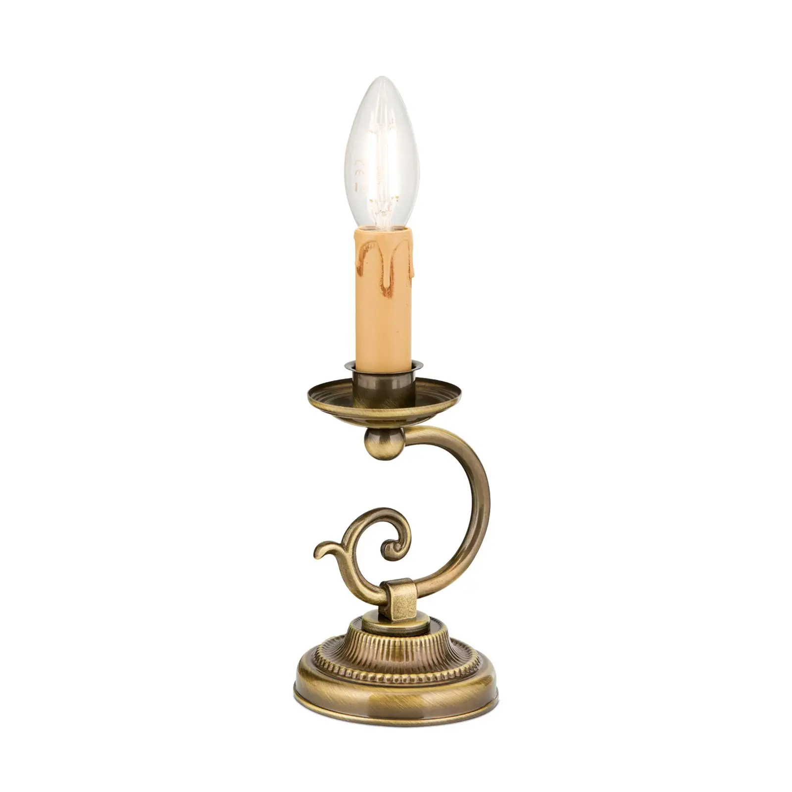 Stona lampa FLÄMISCH, 1 izvor svetla, patina, bez abažura - 4