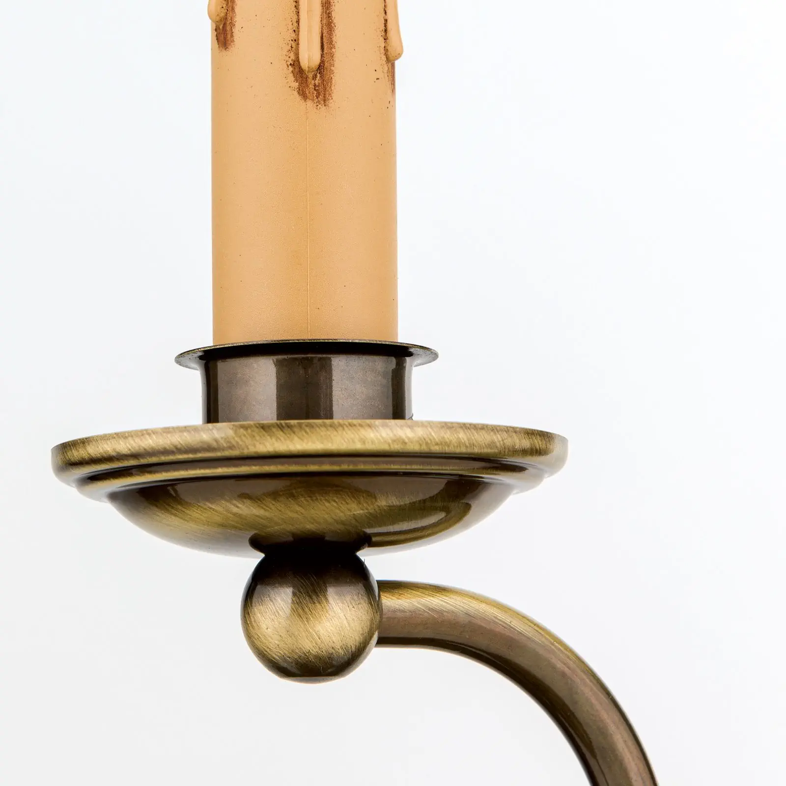 Stona lampa FLÄMISCH, 1 izvor svetla, patina, bez abažura - 6