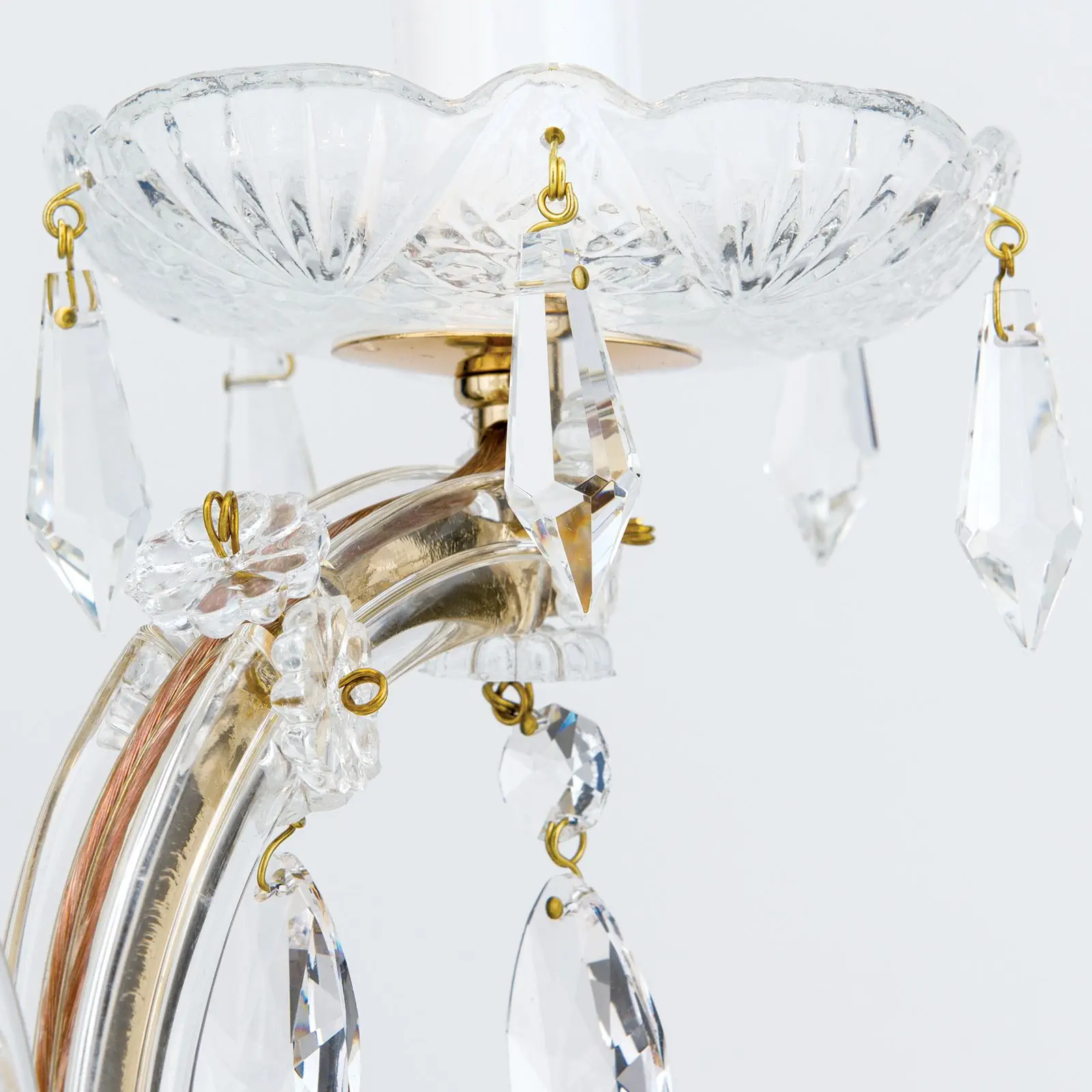 Stona lampa MARIA THERESIA, 2 izvora svetla, zlatna - 6