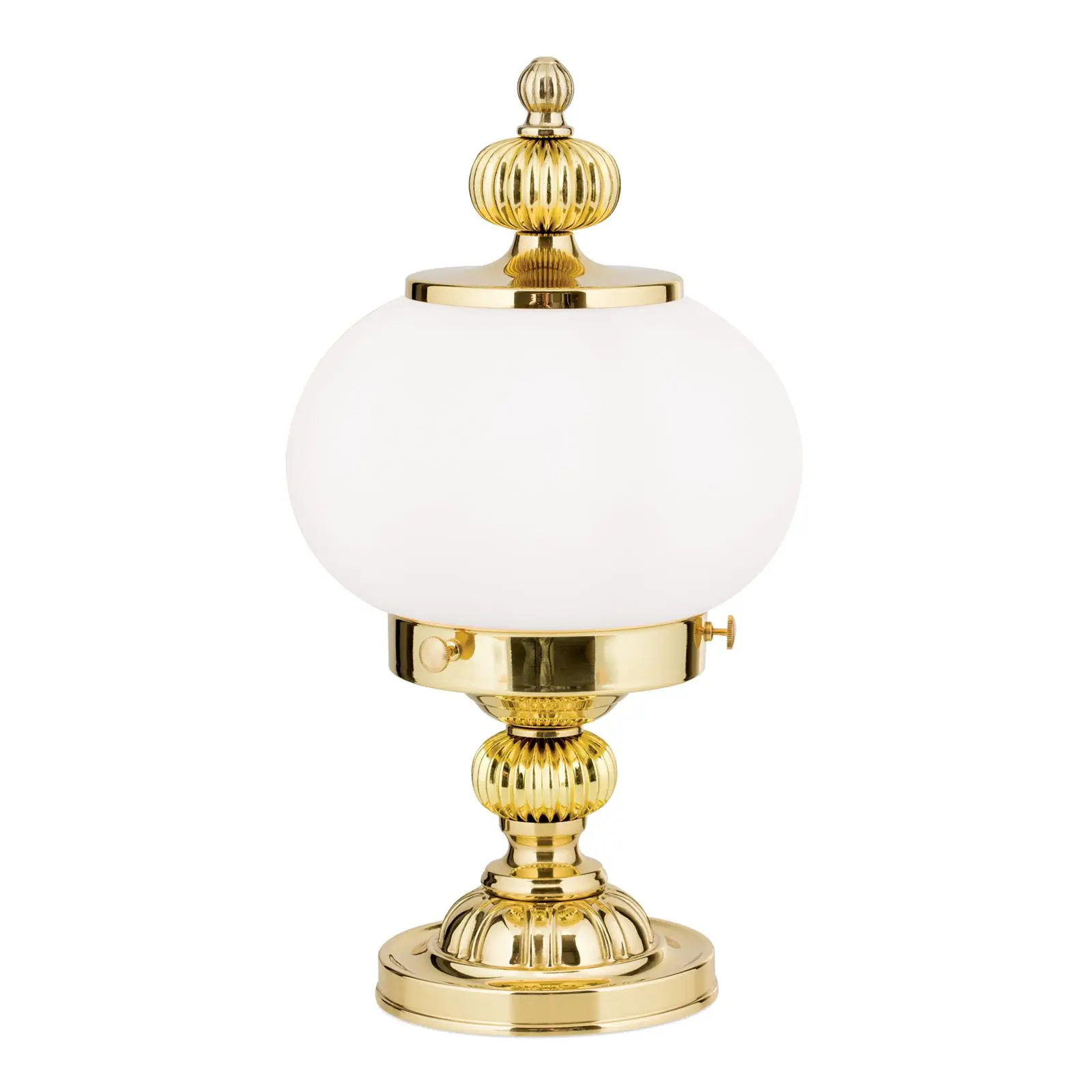 Stona lampa WIENER NOSTALGIE, 1 izvor svetla, sjajni mesing, sa opal mat staklom - 4