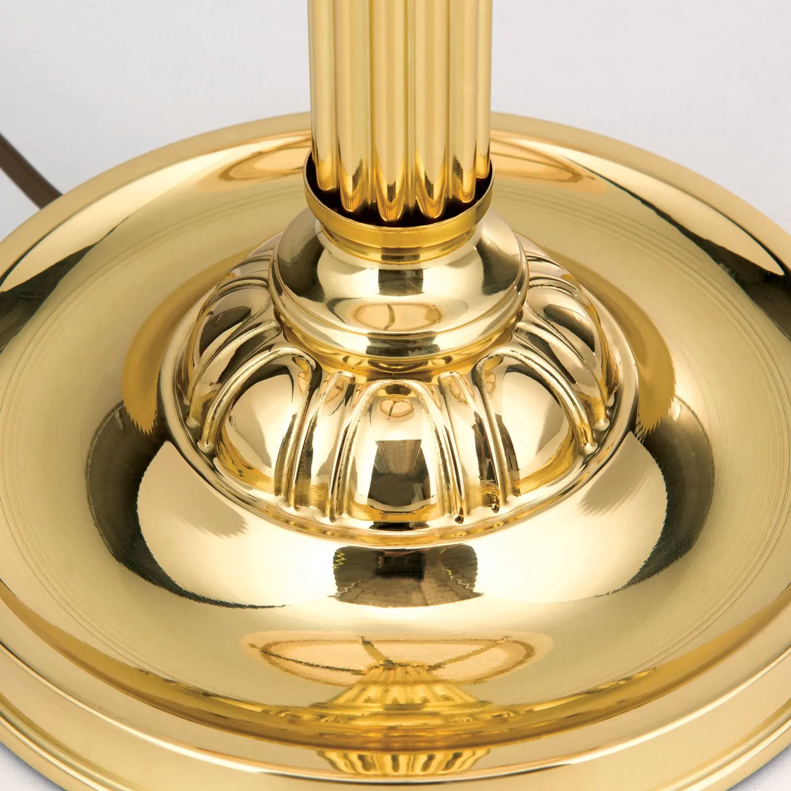 Stočna lampa WIENER NOSTALGIE, sjajni mesing, sa opal mat staklom, H51cm - 5