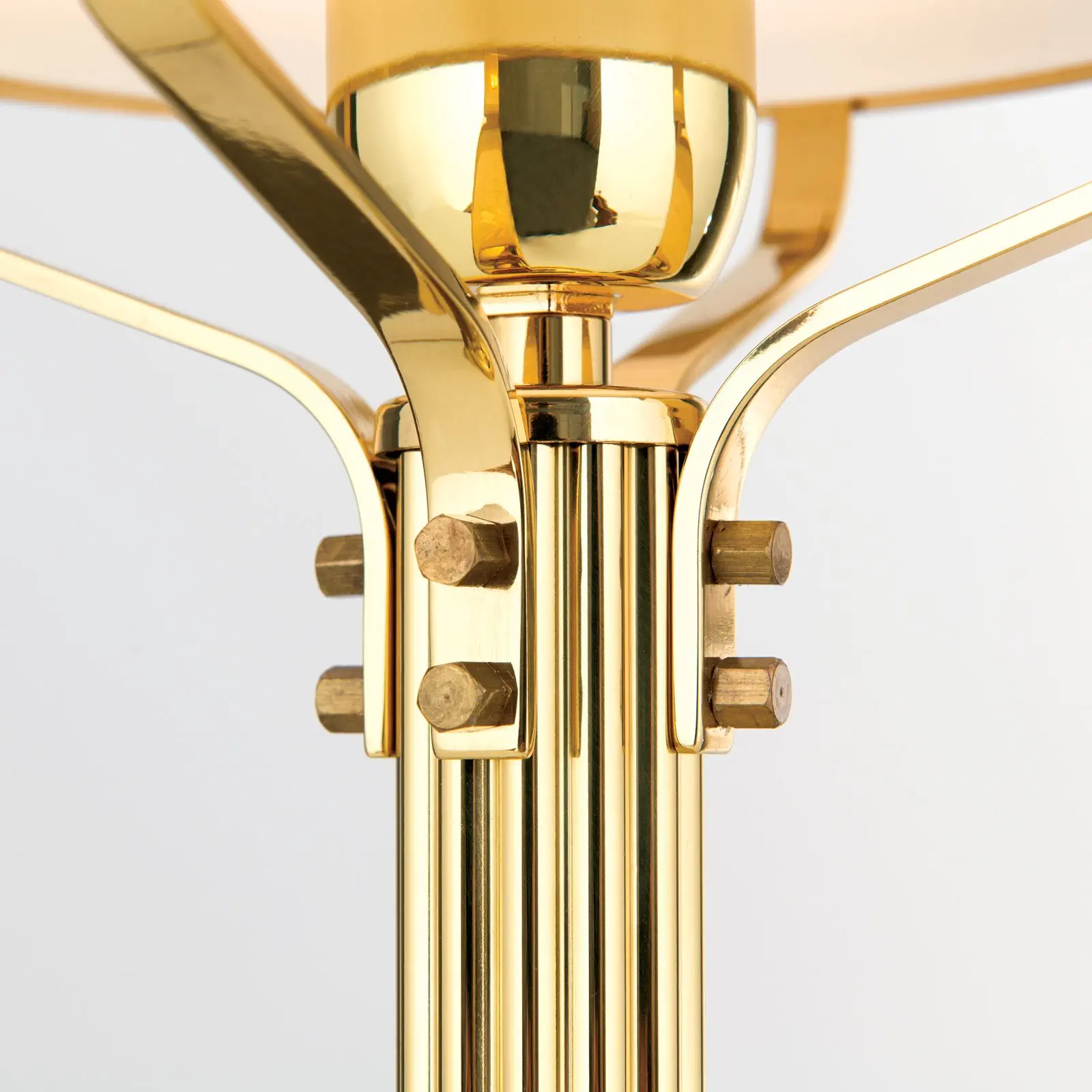 Stočna lampa WIENER NOSTALGIE, sjajni mesing, sa opal mat staklom, H51cm - 6