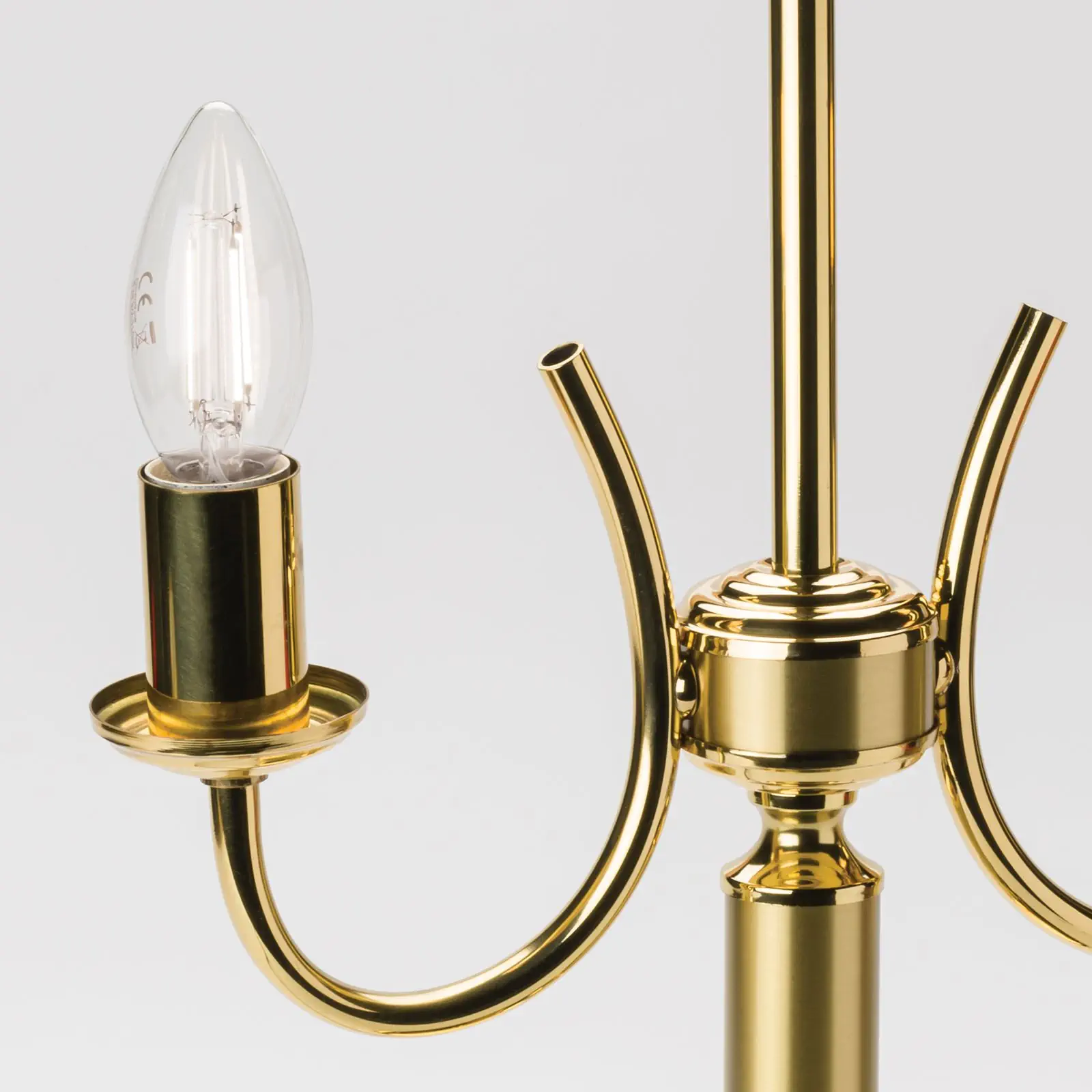 Postolje stone lampe, mat mesing, bez abažura, visina 45 cm - 6