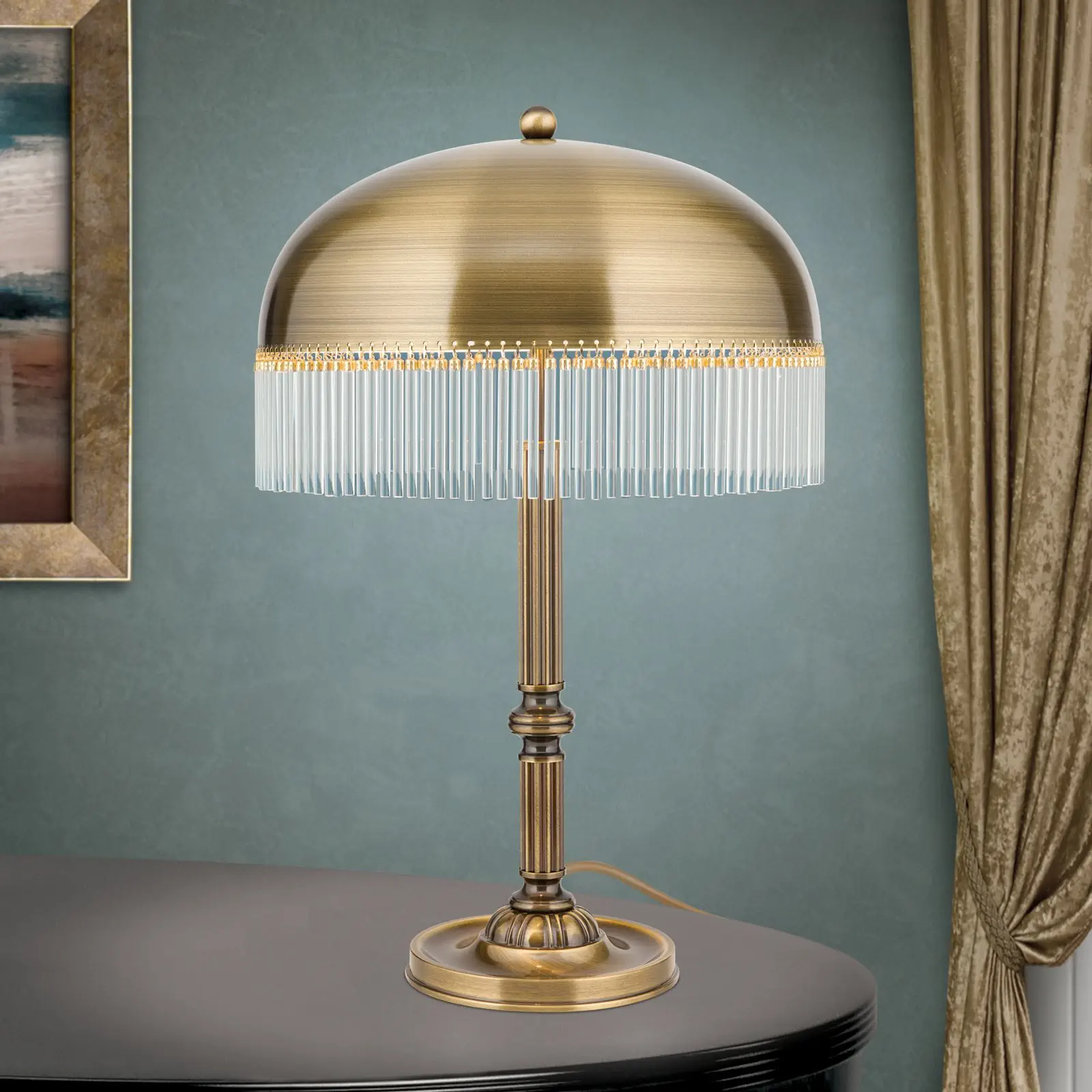 Stona lampa STÄBCHENSERIE, 2 izvora svetla, patina, Ø39cm - 2