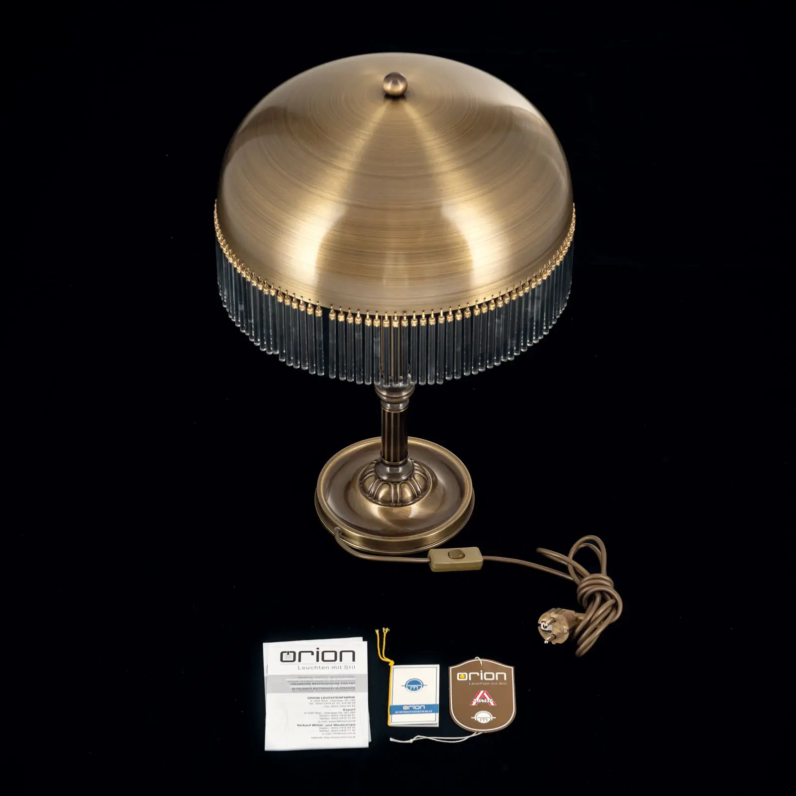 Stona lampa STÄBCHENSERIE, 2 izvora svetla, patina, Ø39cm - 8