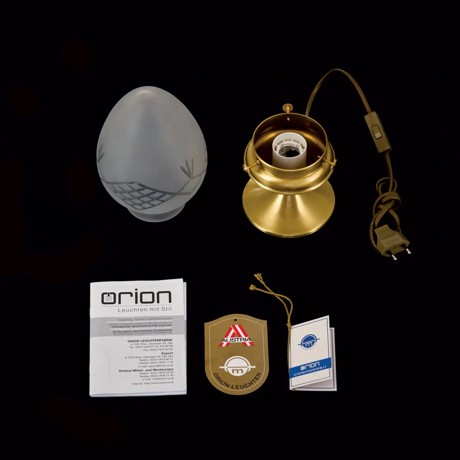 Stona lampa BUDAPEST, bronza - 8