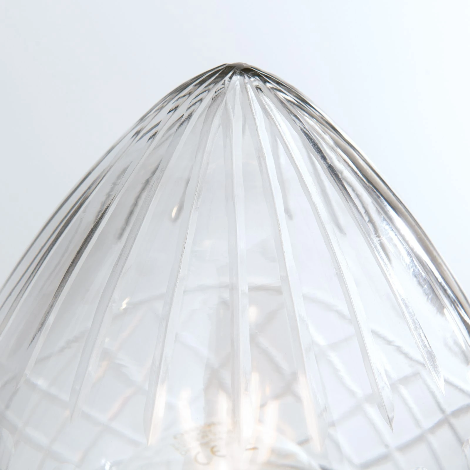 Stona lampa BUDAPEST, mala, 24-karatno pozlaćena, sa prozirnim sečenim staklima - 5