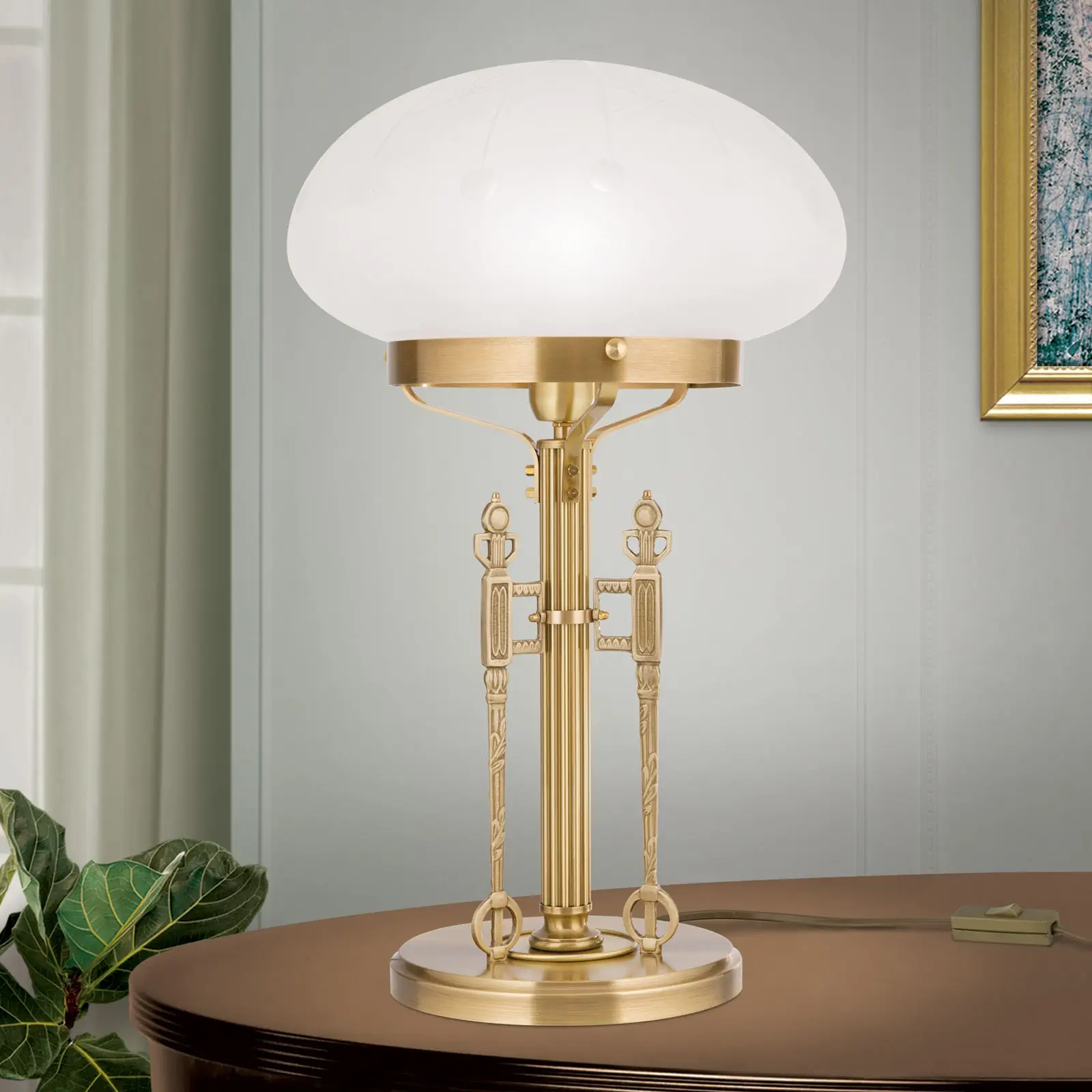 Stona lampa BUDAPEST, 1 izvor svetla, Bronza - 1