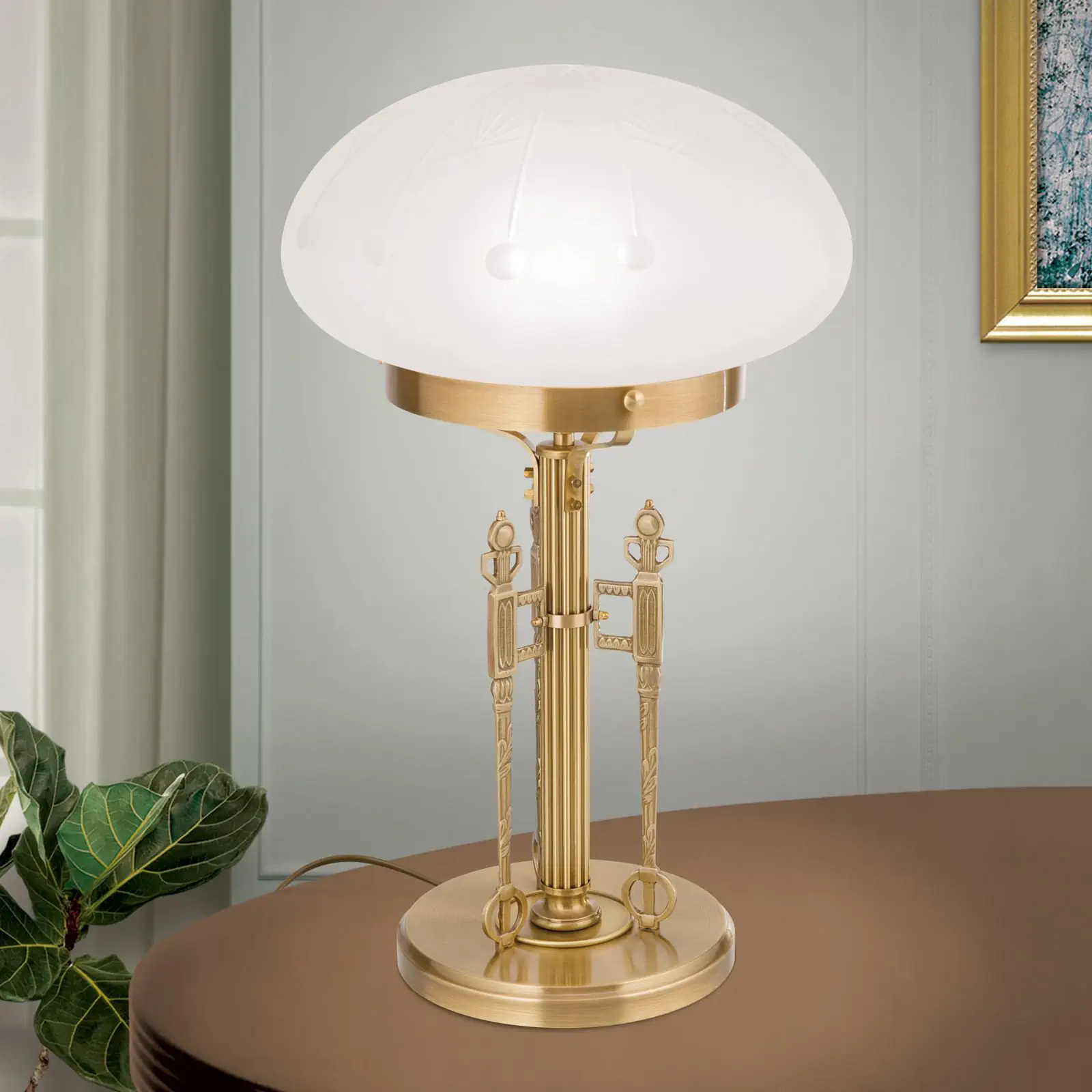 Stona lampa BUDAPEST, 1 izvor svetla, Bronza - 2