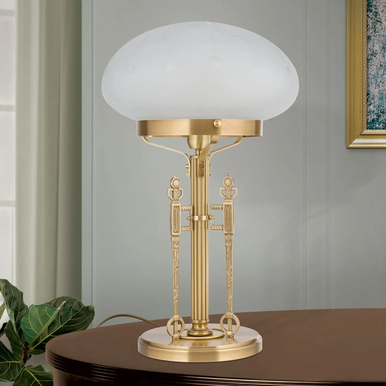 Stona lampa BUDAPEST, 1 izvor svetla, Bronza - 3