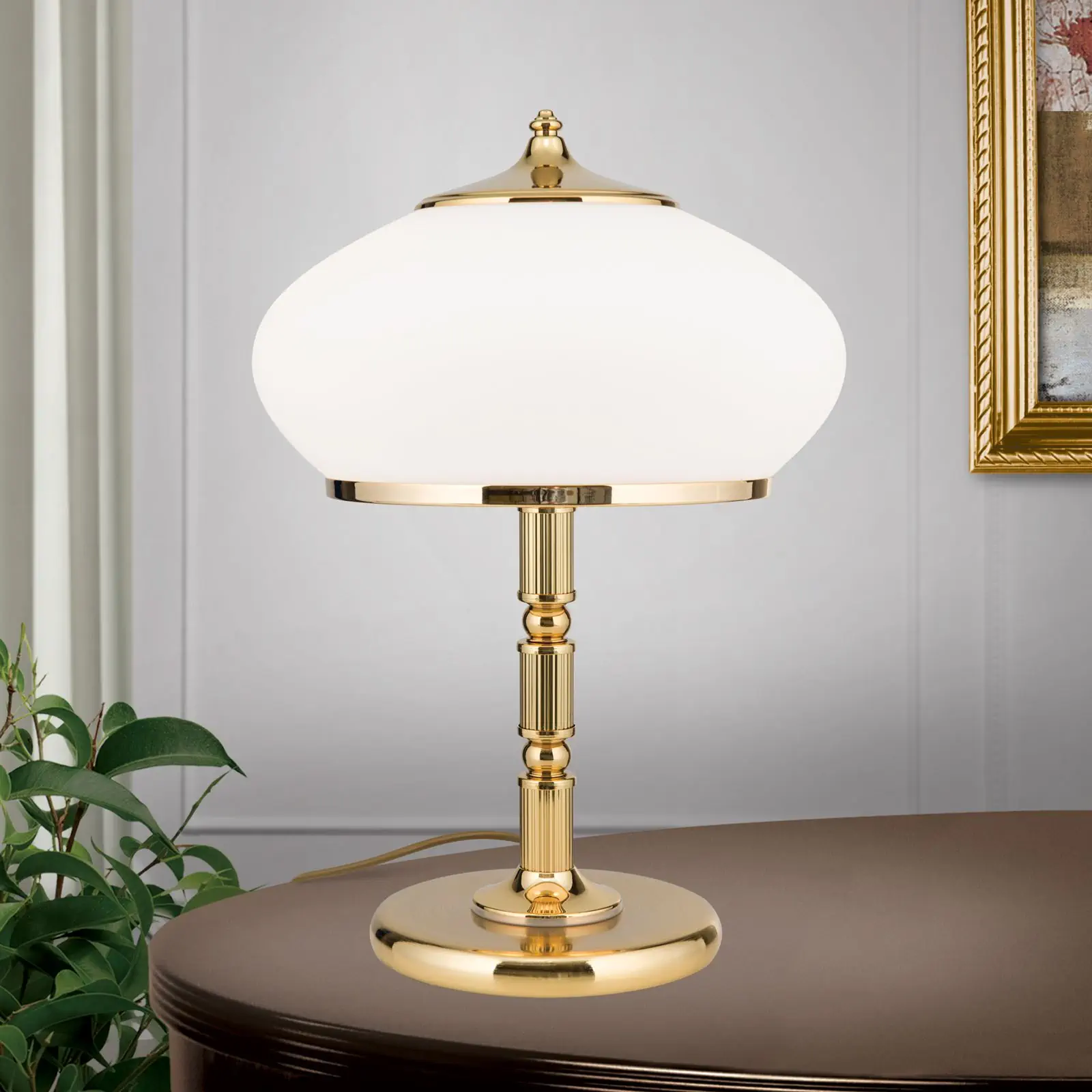 Stona lampa EMPIRE, zlatna, H 48 cm - 2