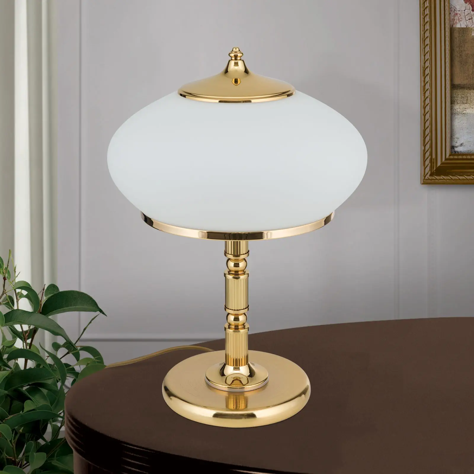 Stona lampa EMPIRE, zlatna, H 48 cm - 3