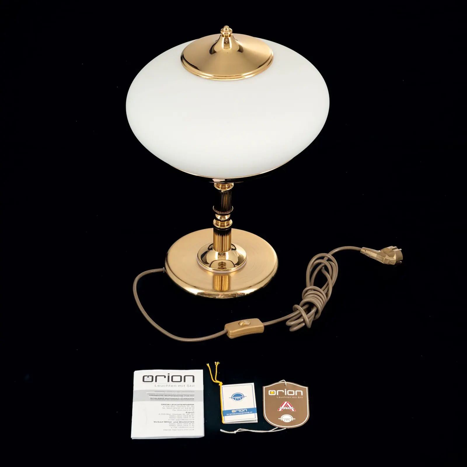 Stona lampa EMPIRE, zlatna, H 48 cm - 8