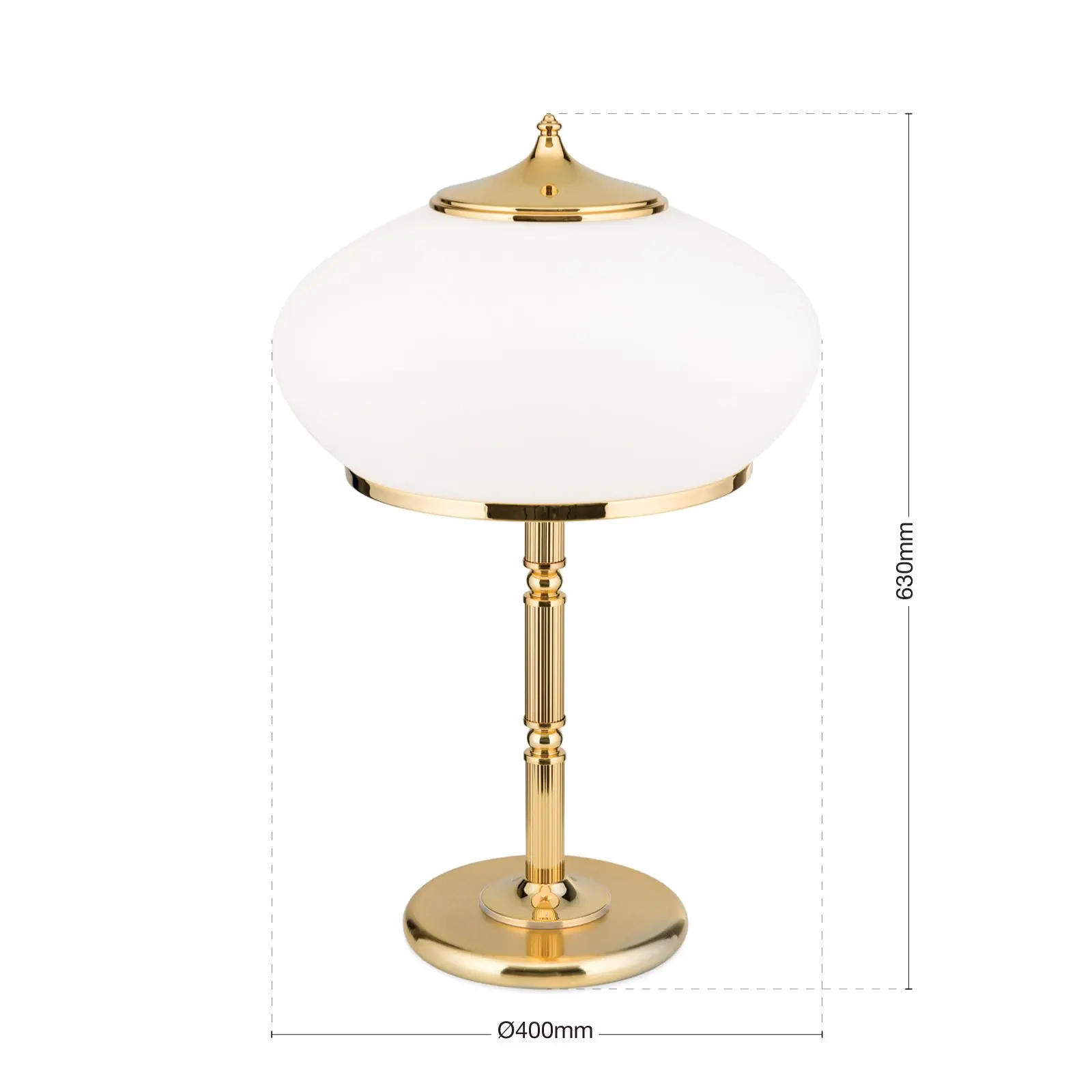 Stona lampa EMPIRE, zlatna, H 63 cm - 7