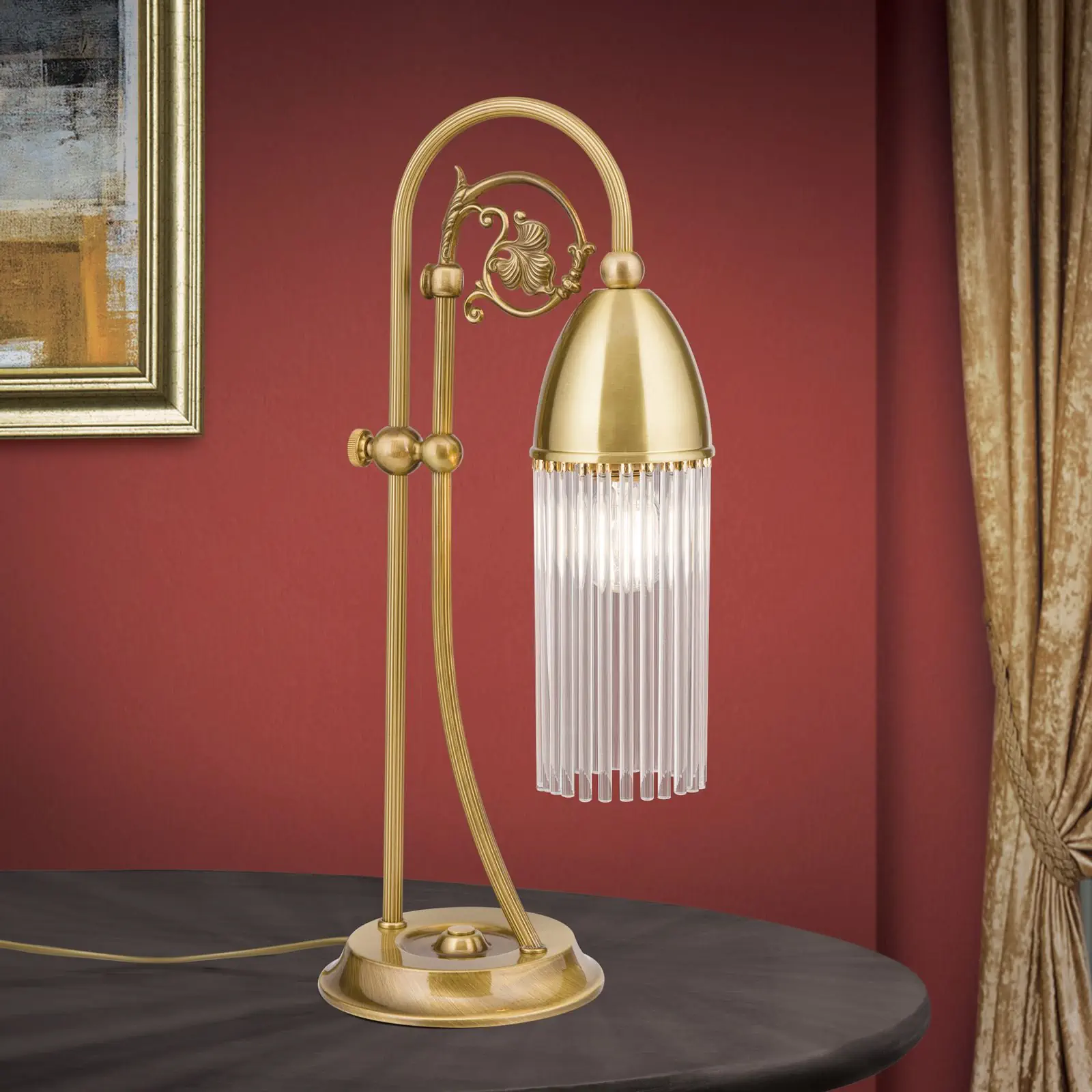 Stona lampa STÄBCHENSERIE, bronzana završna obrada - 1