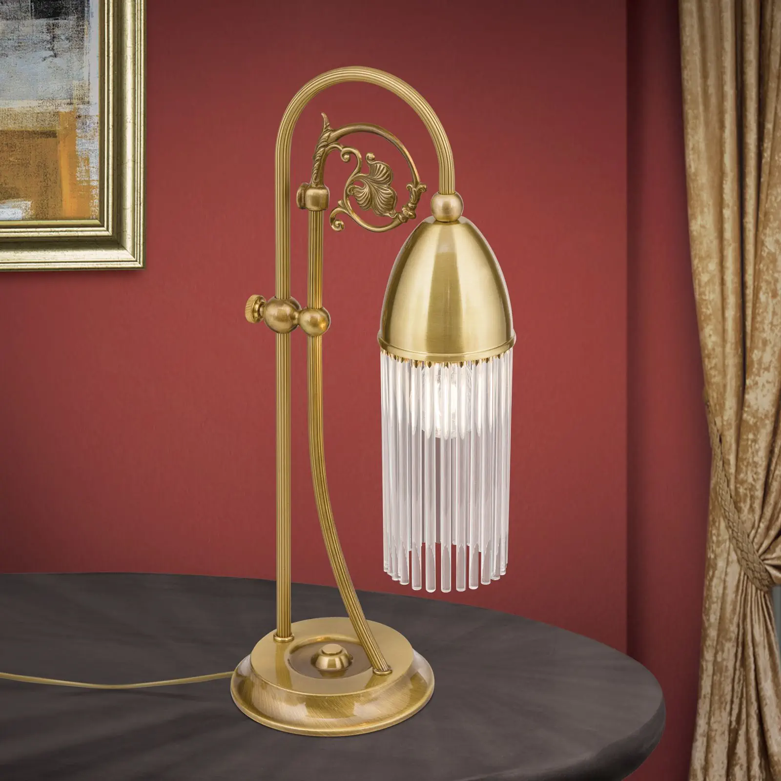 Stona lampa STÄBCHENSERIE, bronzana završna obrada - 2