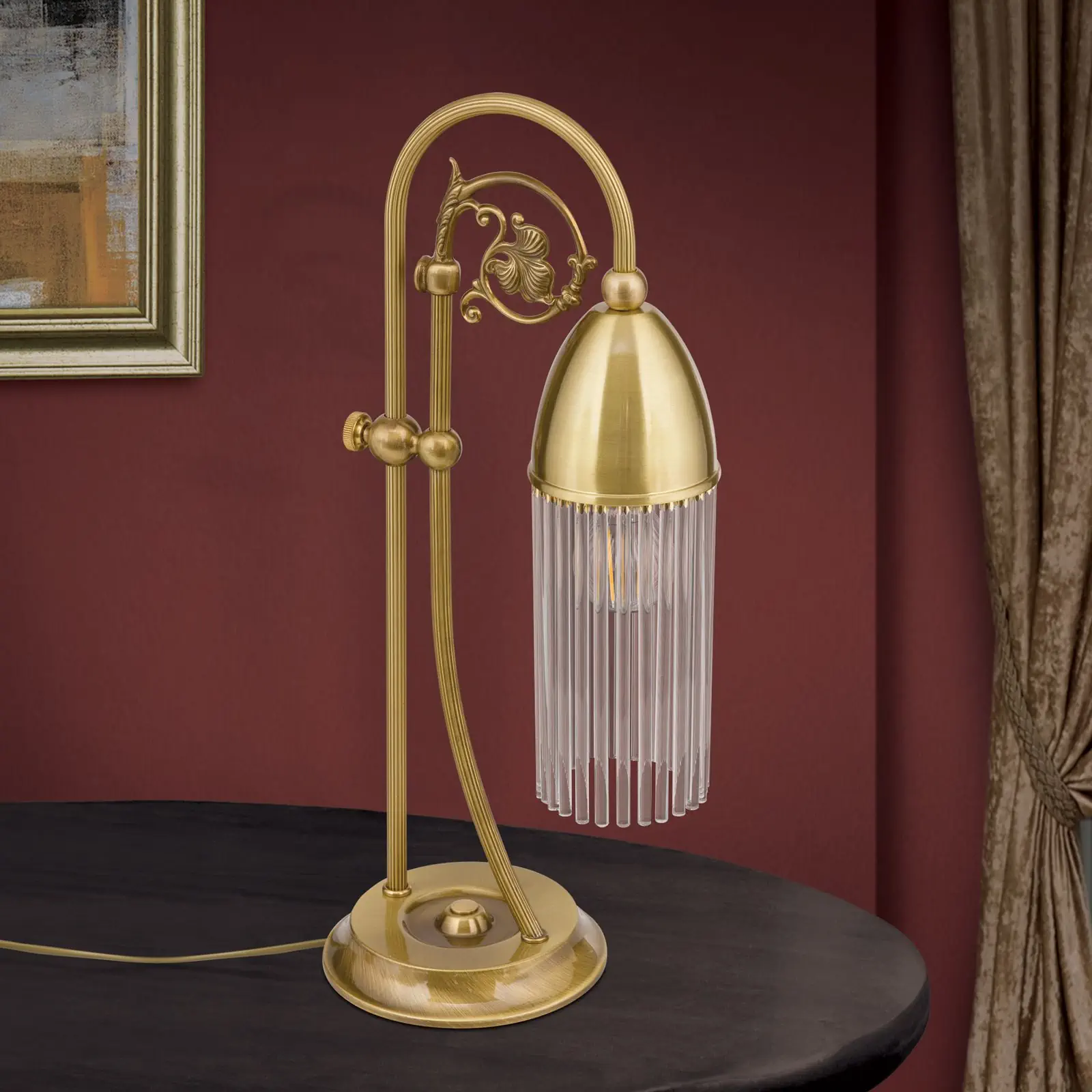 Stona lampa STÄBCHENSERIE, bronzana završna obrada - 3