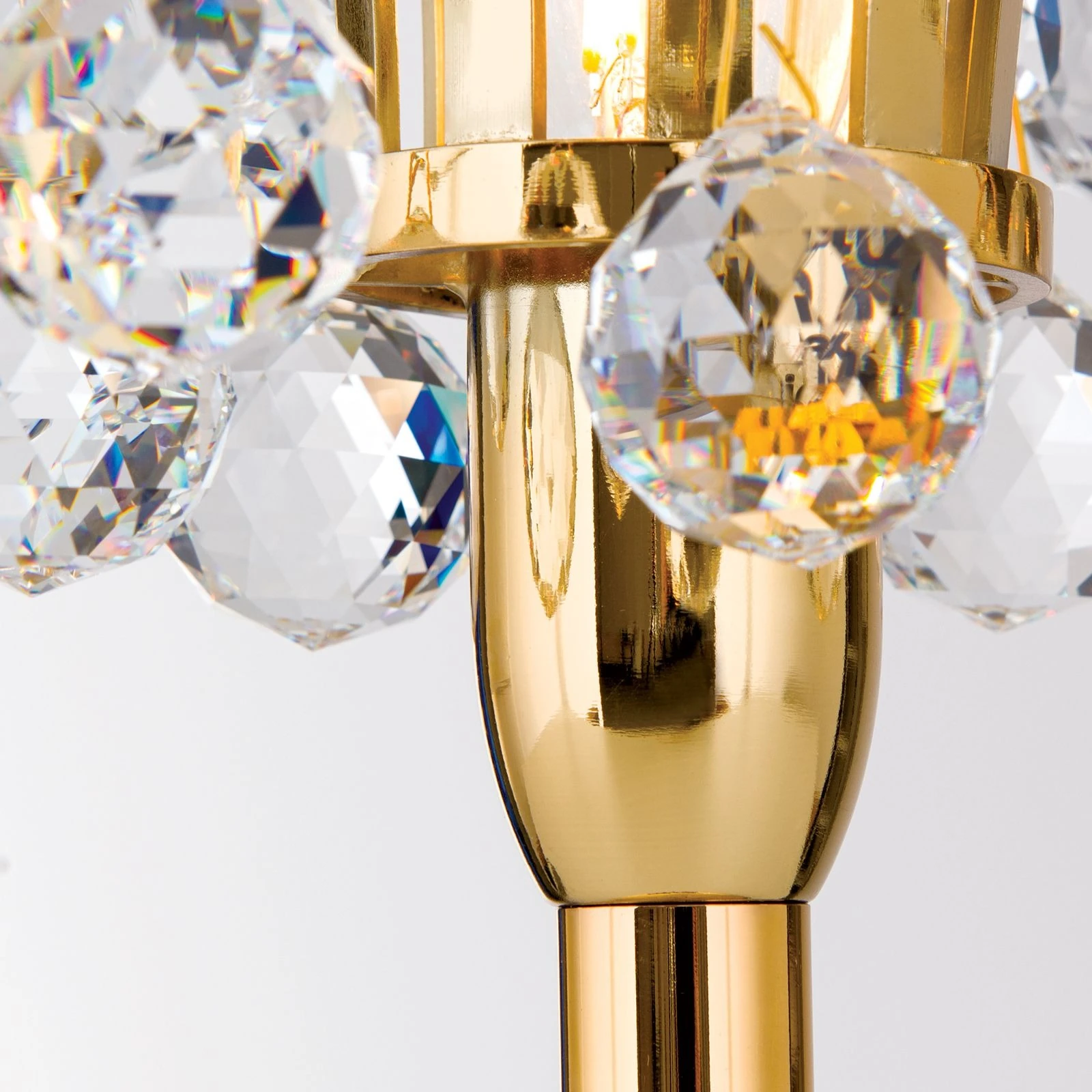 Stona lampa KRISTALL KLASSISCH, 1 izvor svetla, 24-karatno pozlaćena, visina 28 cm - 5