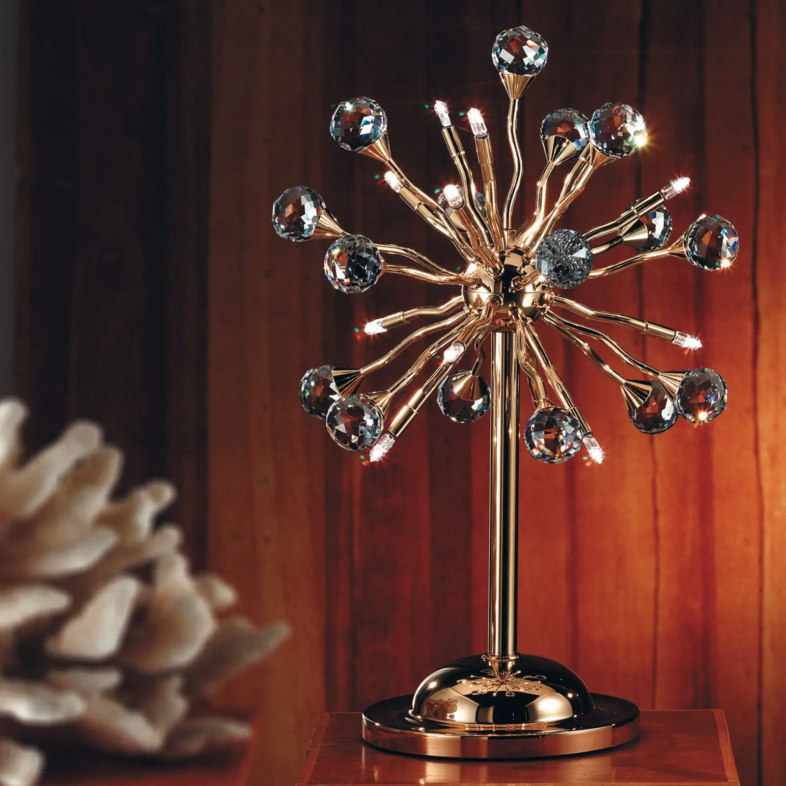 Stona lampa GALAXY, 12 izvora svetla, zlatna - 1