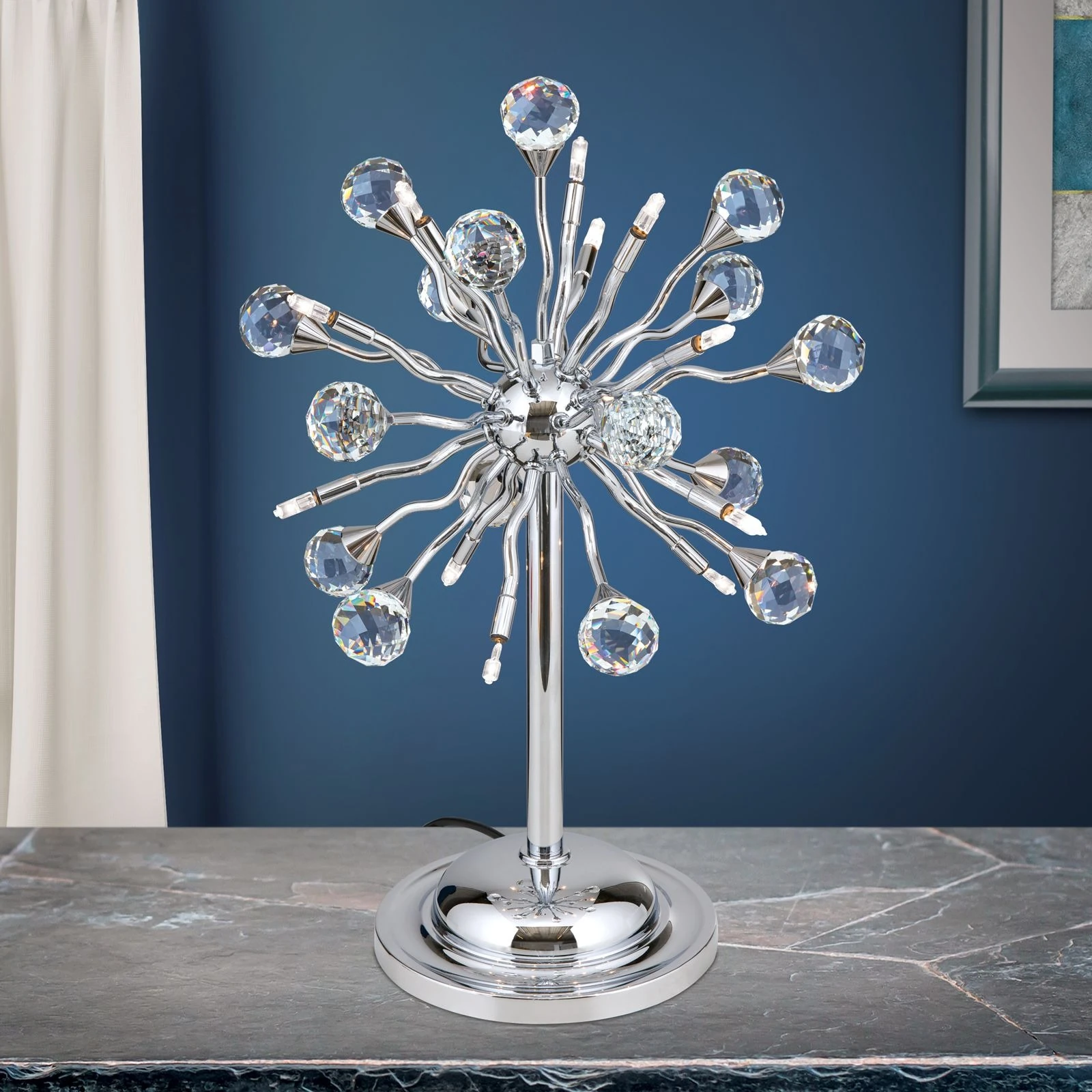 Stona lampa GALAXY, 12 izvora svetla, Hrom - 1