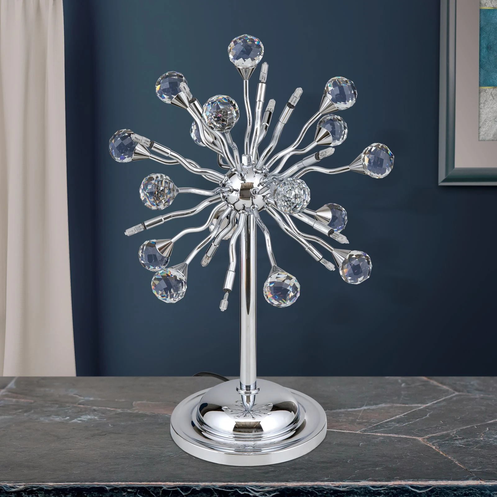 Stona lampa GALAXY, 12 izvora svetla, Hrom - 3