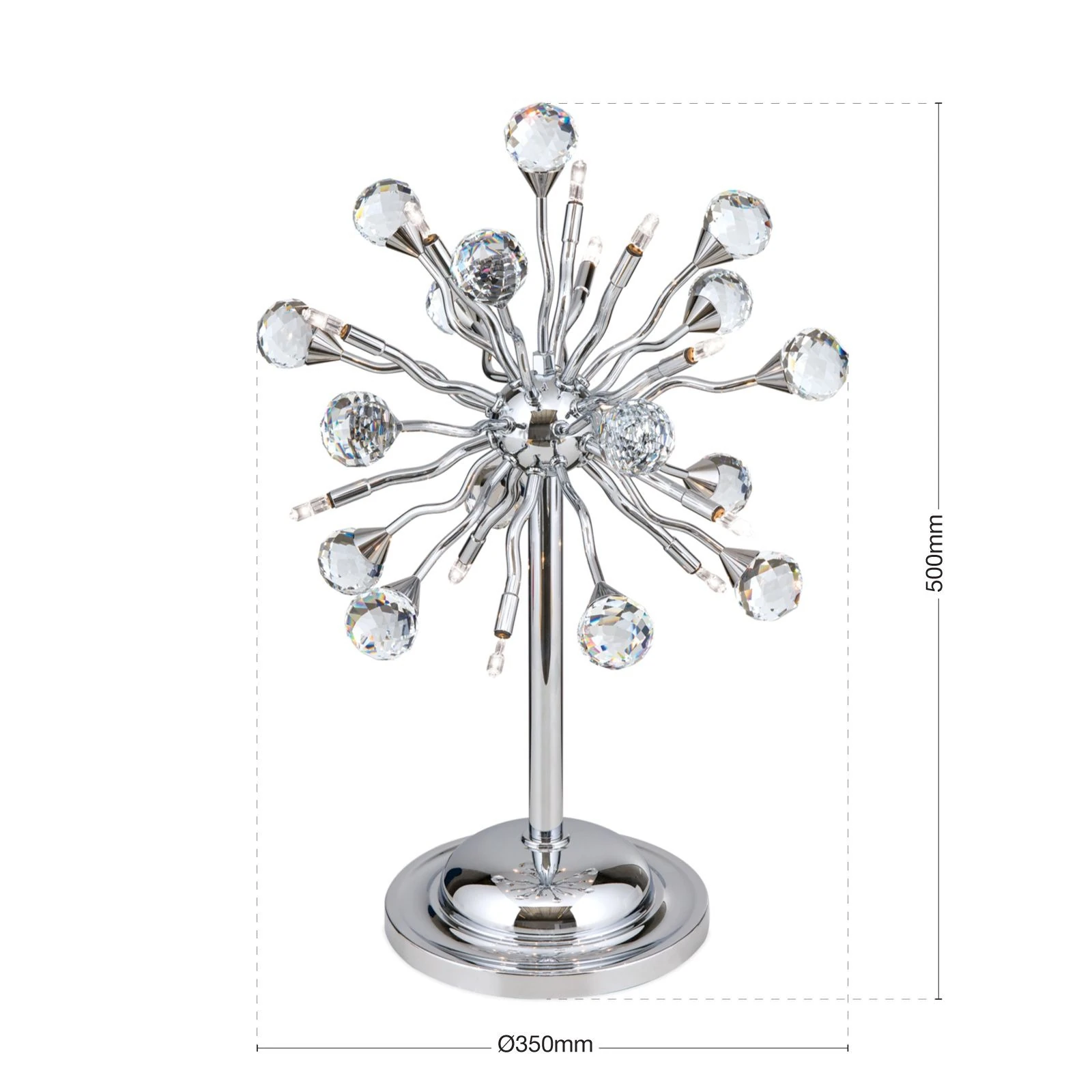 Stona lampa GALAXY, 12 izvora svetla, Hrom - 7