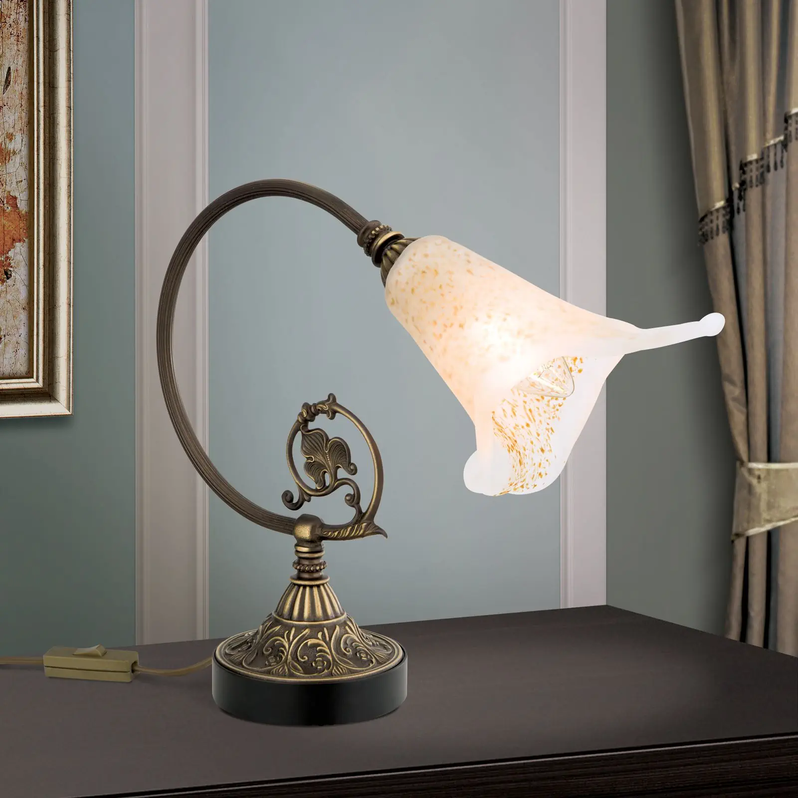 Stona lampa TOSCA, stara patina - 1