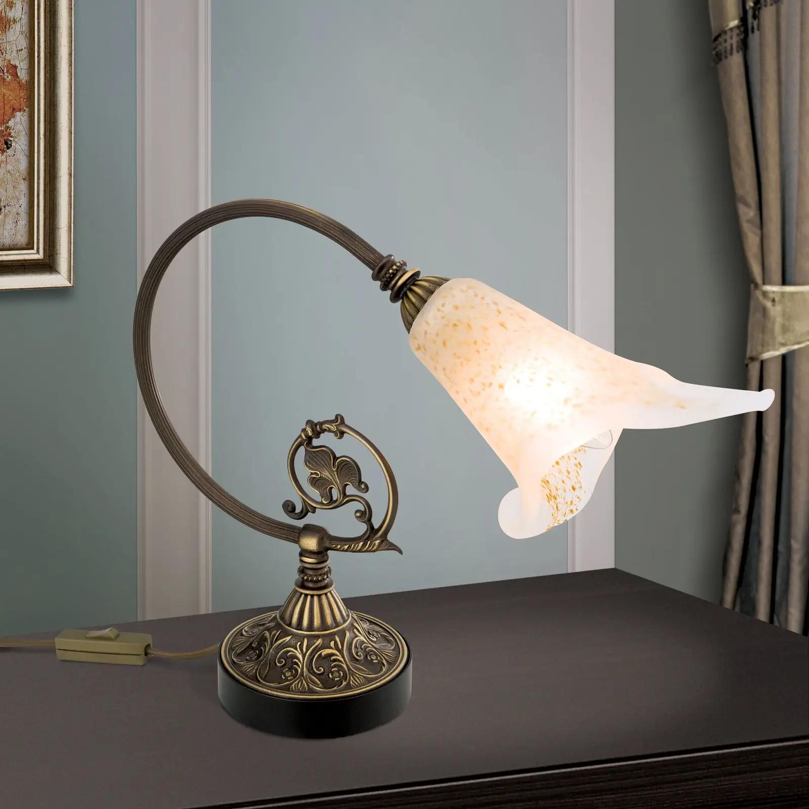 Stona lampa TOSCA, stara patina - 2