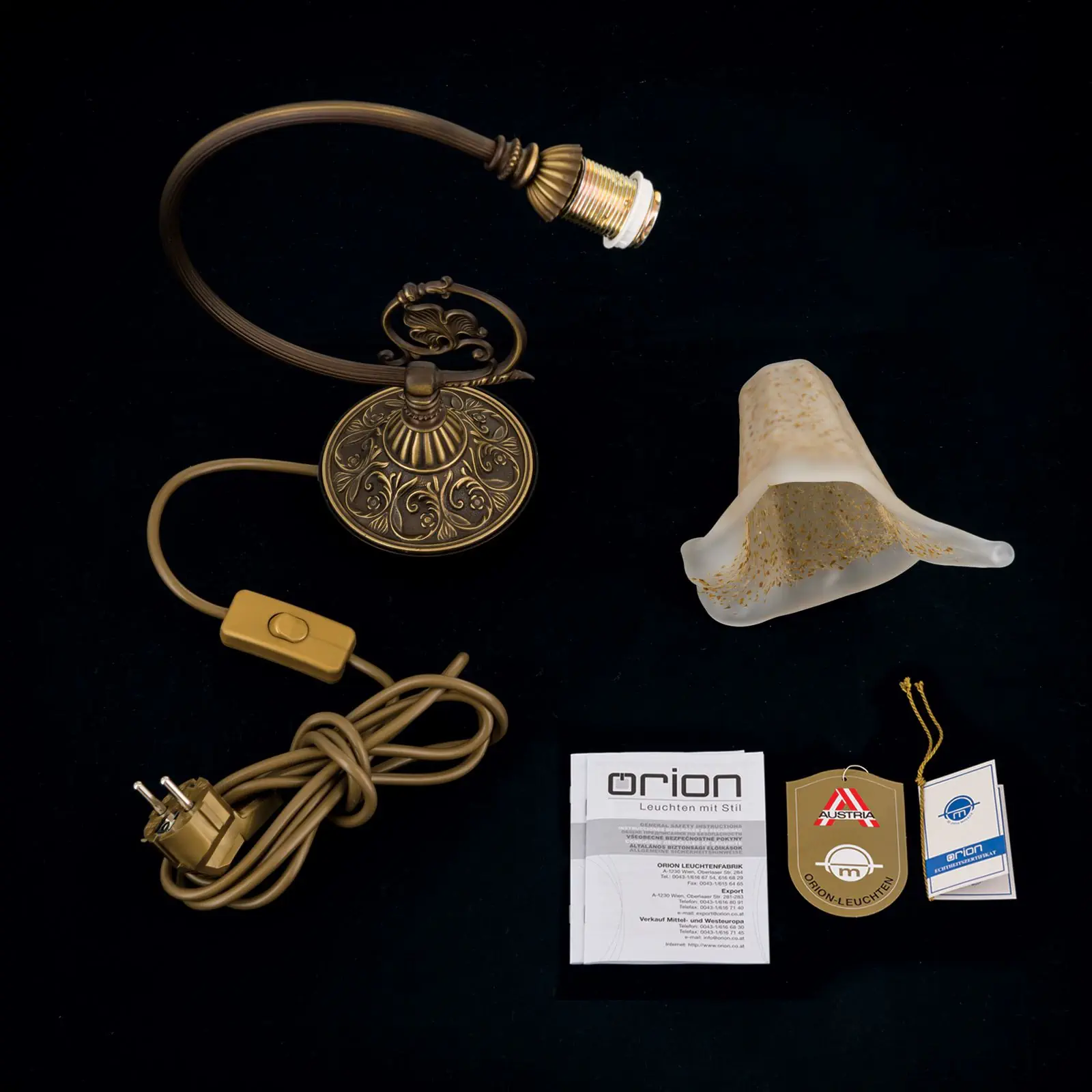 Stona lampa TOSCA, stara patina - 8