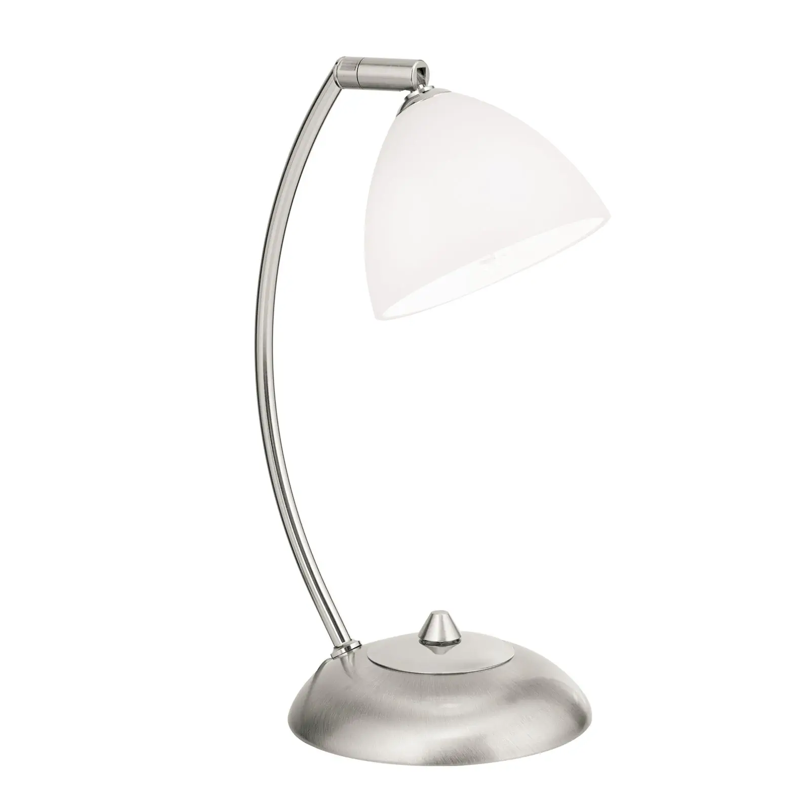 Stona lampa OPALDESIGN, satinisana, sa opalnim staklom - 4