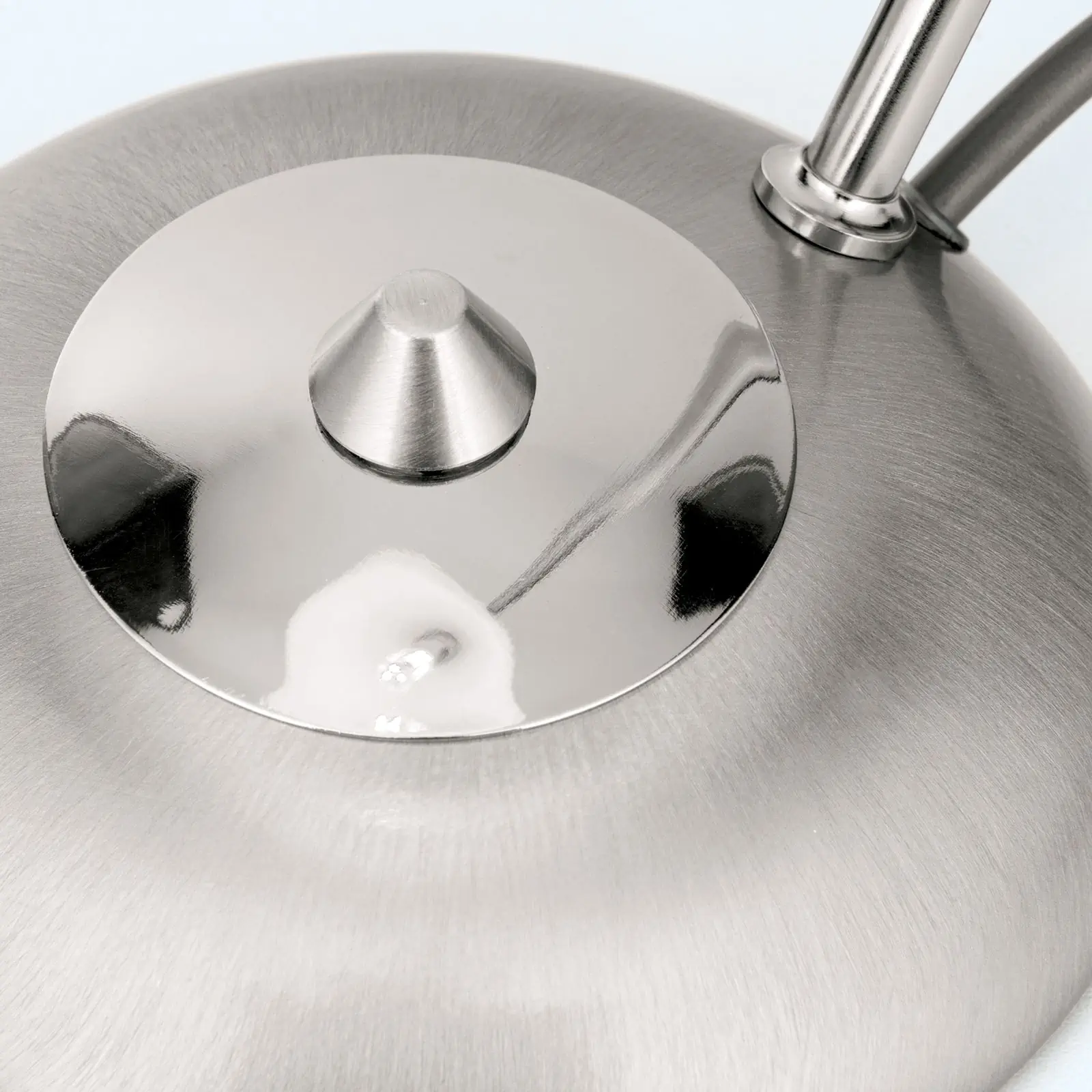 Stona lampa OPALDESIGN, satinisana, sa opalnim staklom - 5