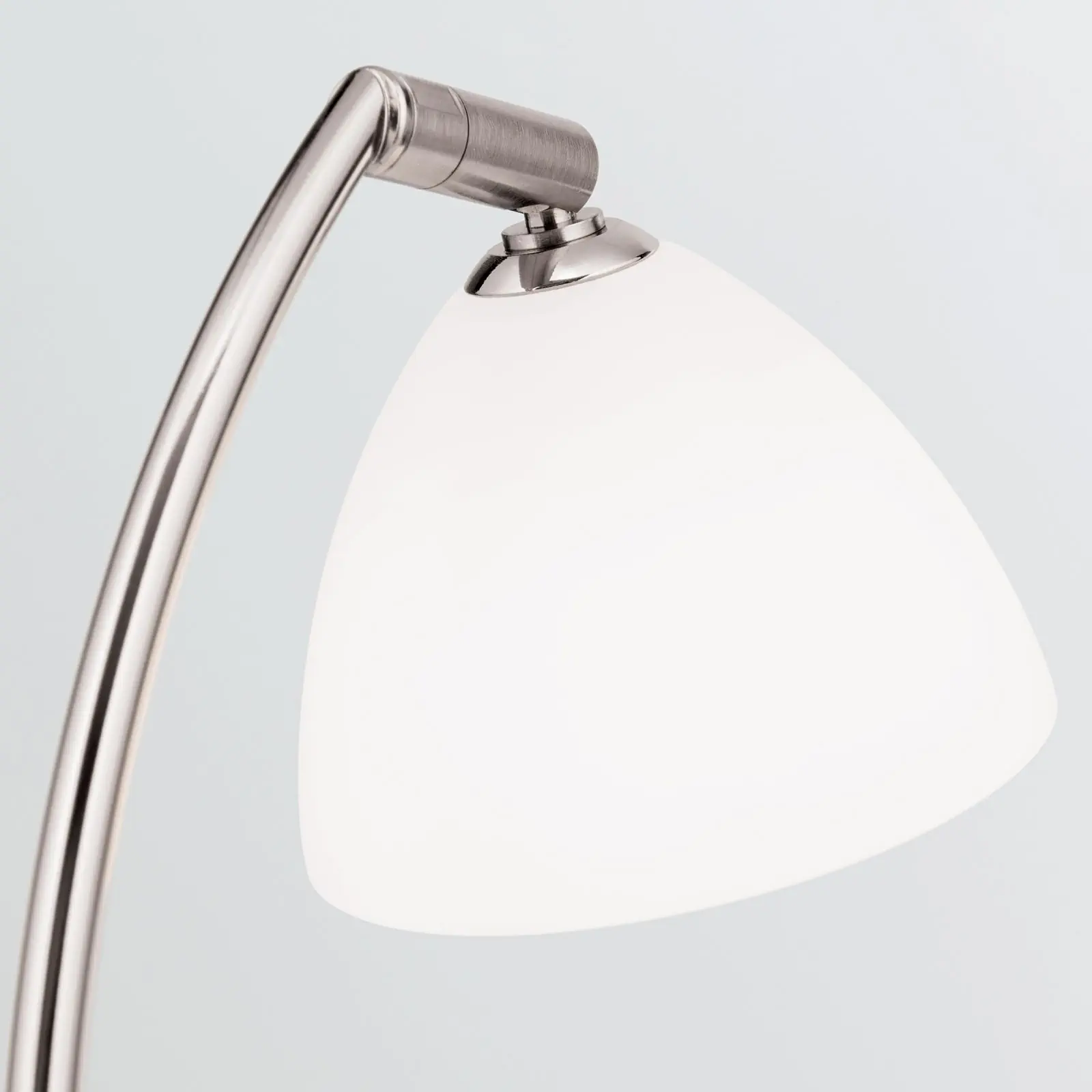 Stona lampa OPALDESIGN, satinisana, sa opalnim staklom - 6